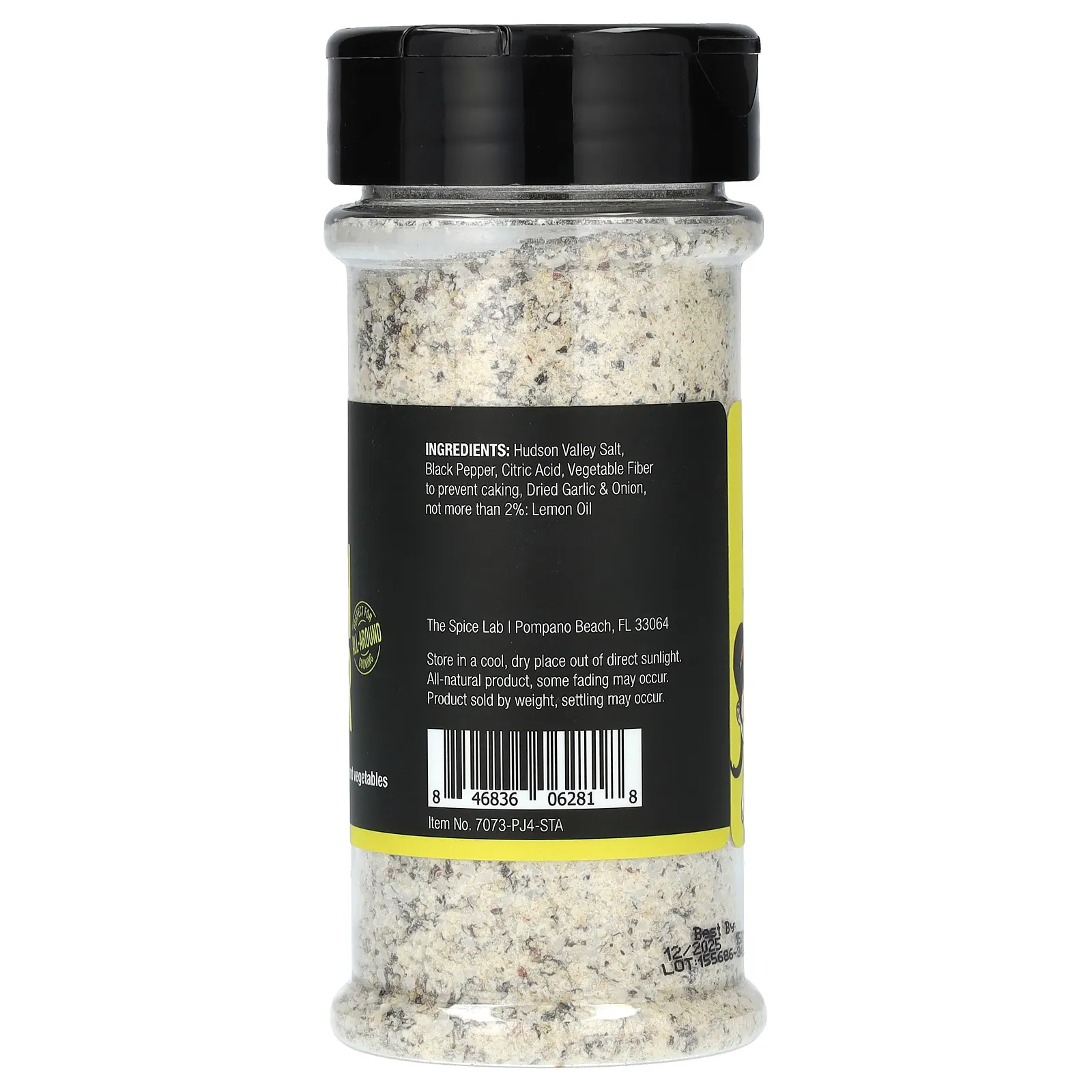 The Spice Lab, приправа с лимонным перцем, 190 г (6,7 унции)