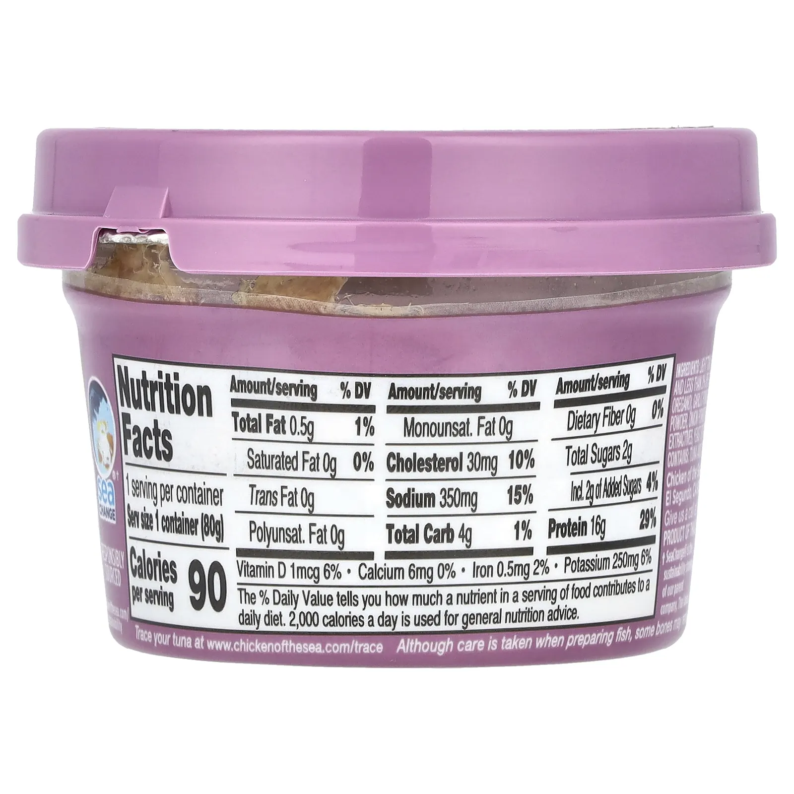 Chicken of the Sea, Настойки из дикого тунца, с чесноком и травами, 80 г (2,8 унции)