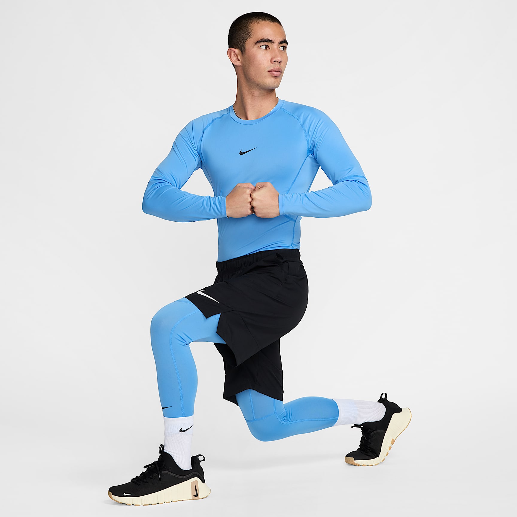 Nike Pro Men's Dri-FIT Tight Long-Sleeve Fitness Top
