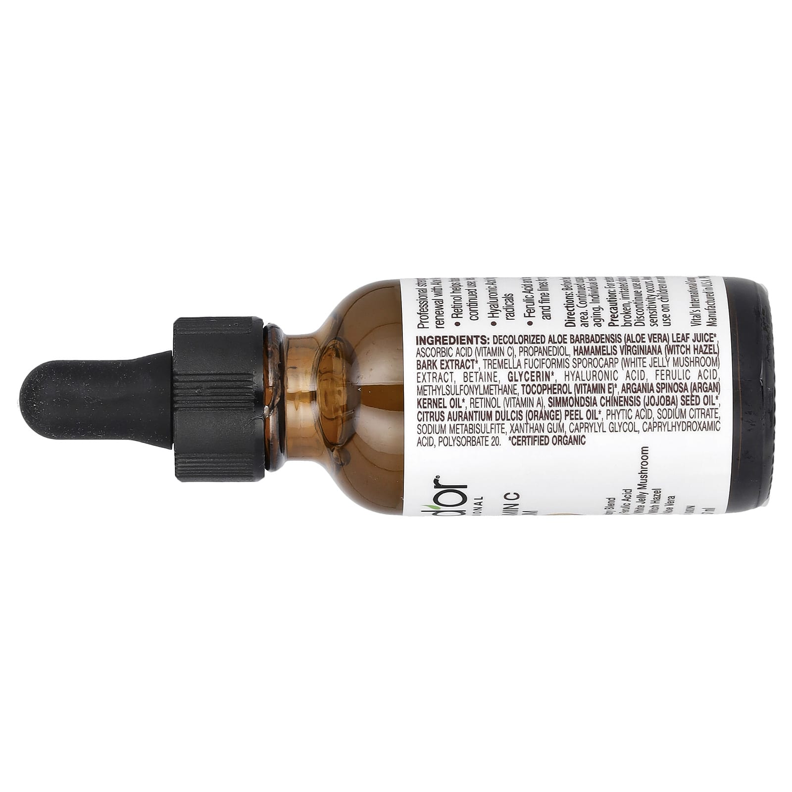 Pura D'or, профессиональная сыворотка с 20% витамином C, 29,57 мл (1 жидк. унция)