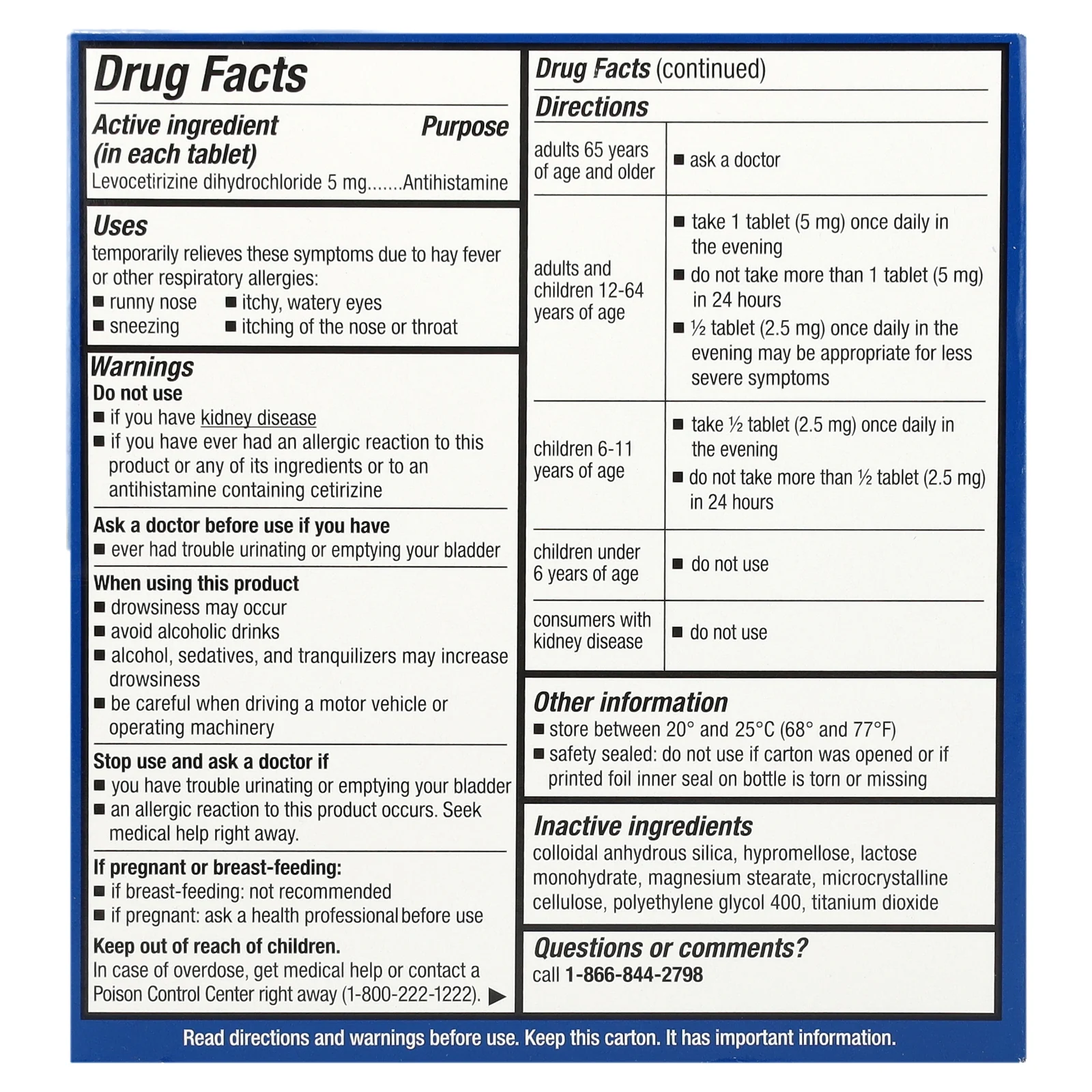 Xyzal, Allergy 24HR, 35 таблеток