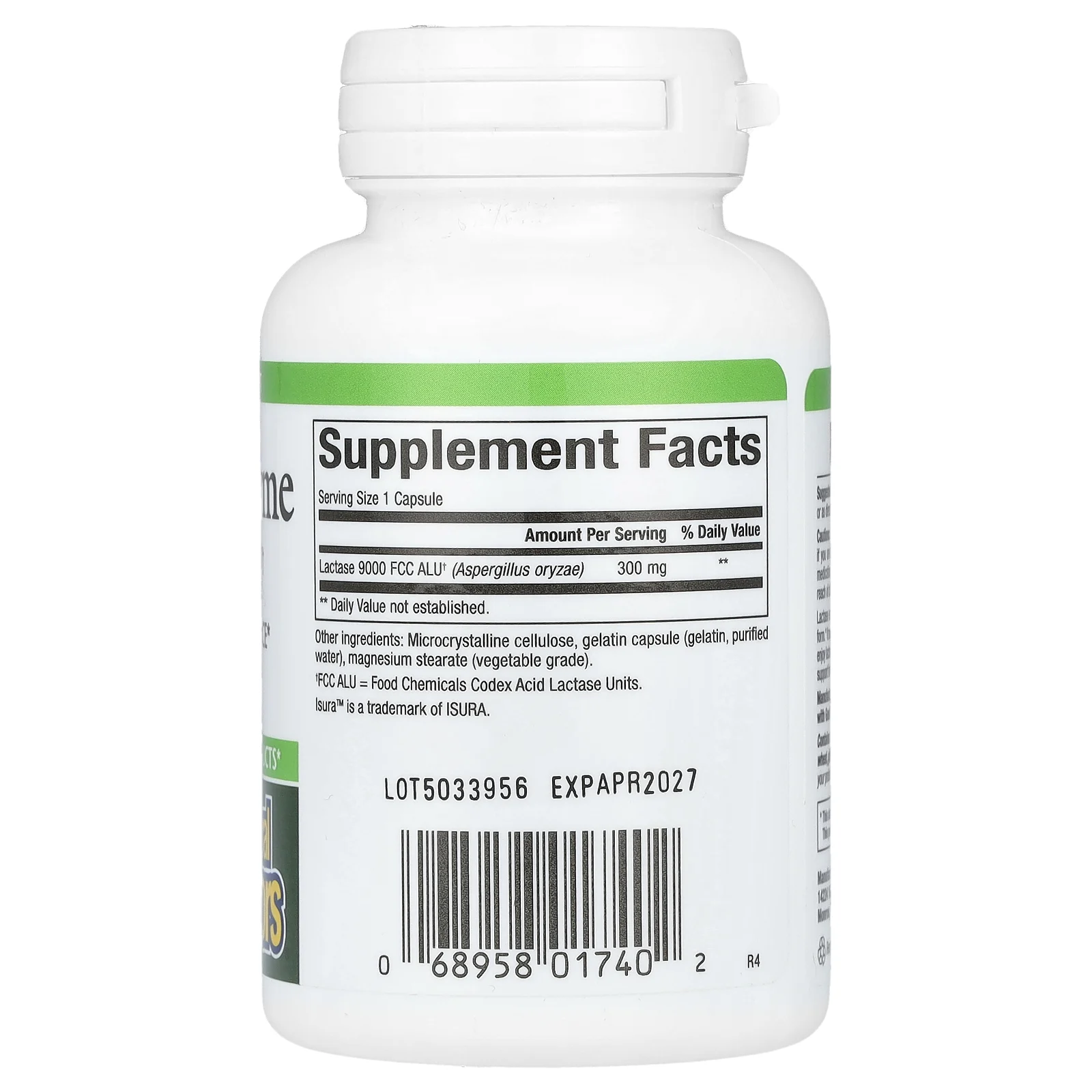 Natural Factors, фермент лактаза, 9000 FCC ALU, 60 капсул