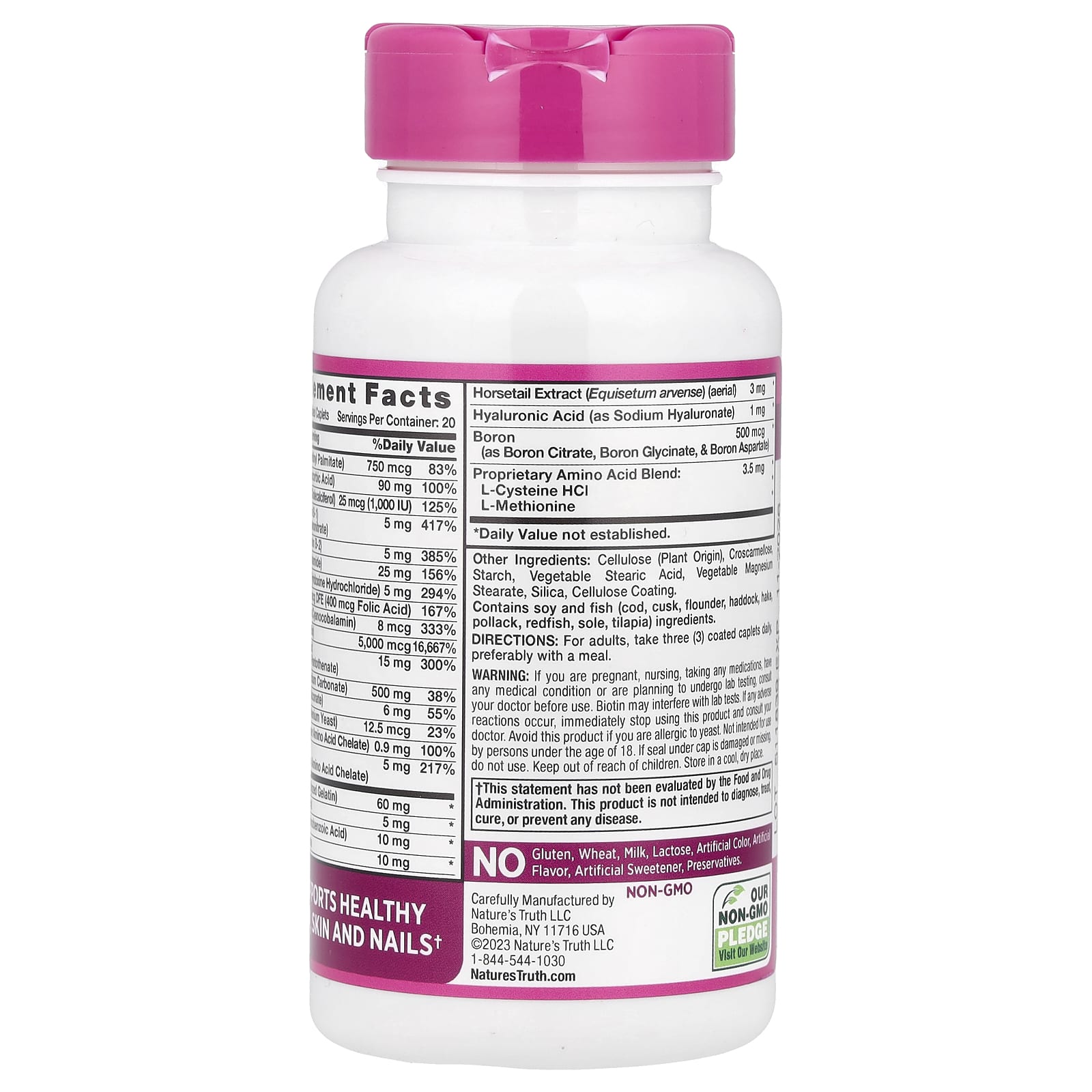 Nature's Truth, Ultra Hair, Skin & Nails плюс биотин, 60 капсул в оболочке