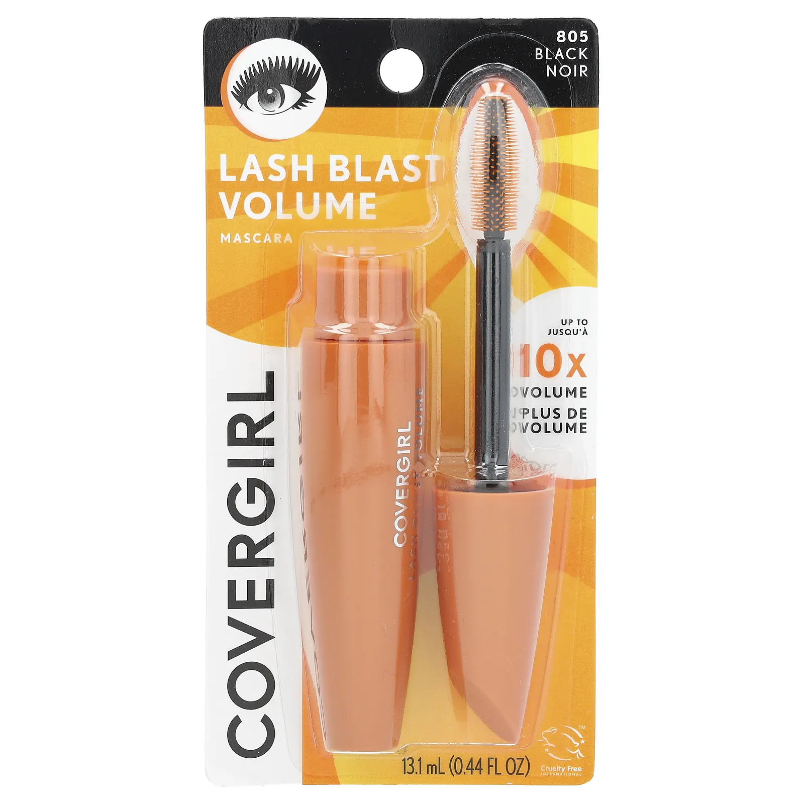 Covergirl, Lash Blast Volume, тушь для ресниц, оттенок 805 черный, 13,1 мл (0,44 жидк. унции)
