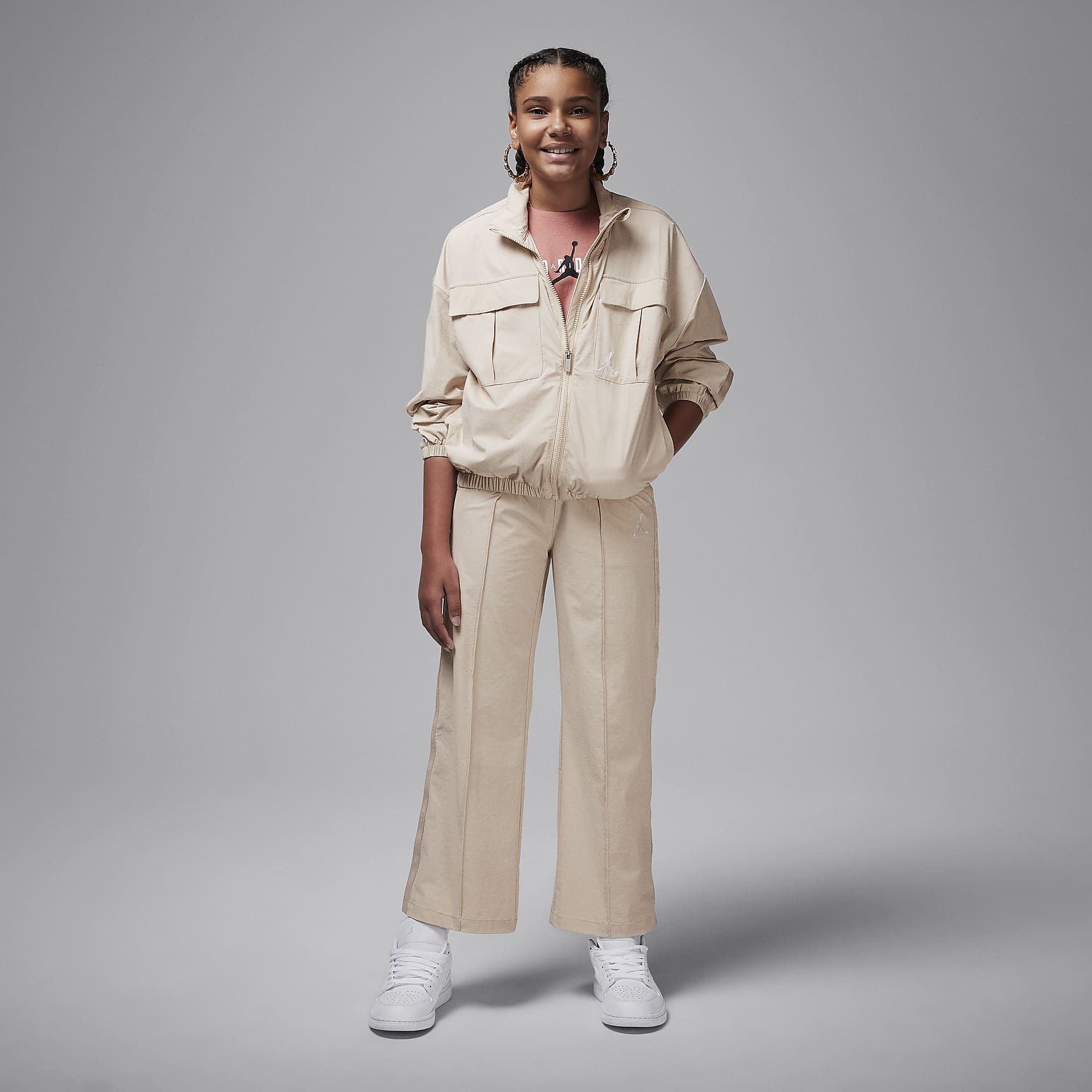 Jordan Big Kids' Jumpman Woven Taping Jacket