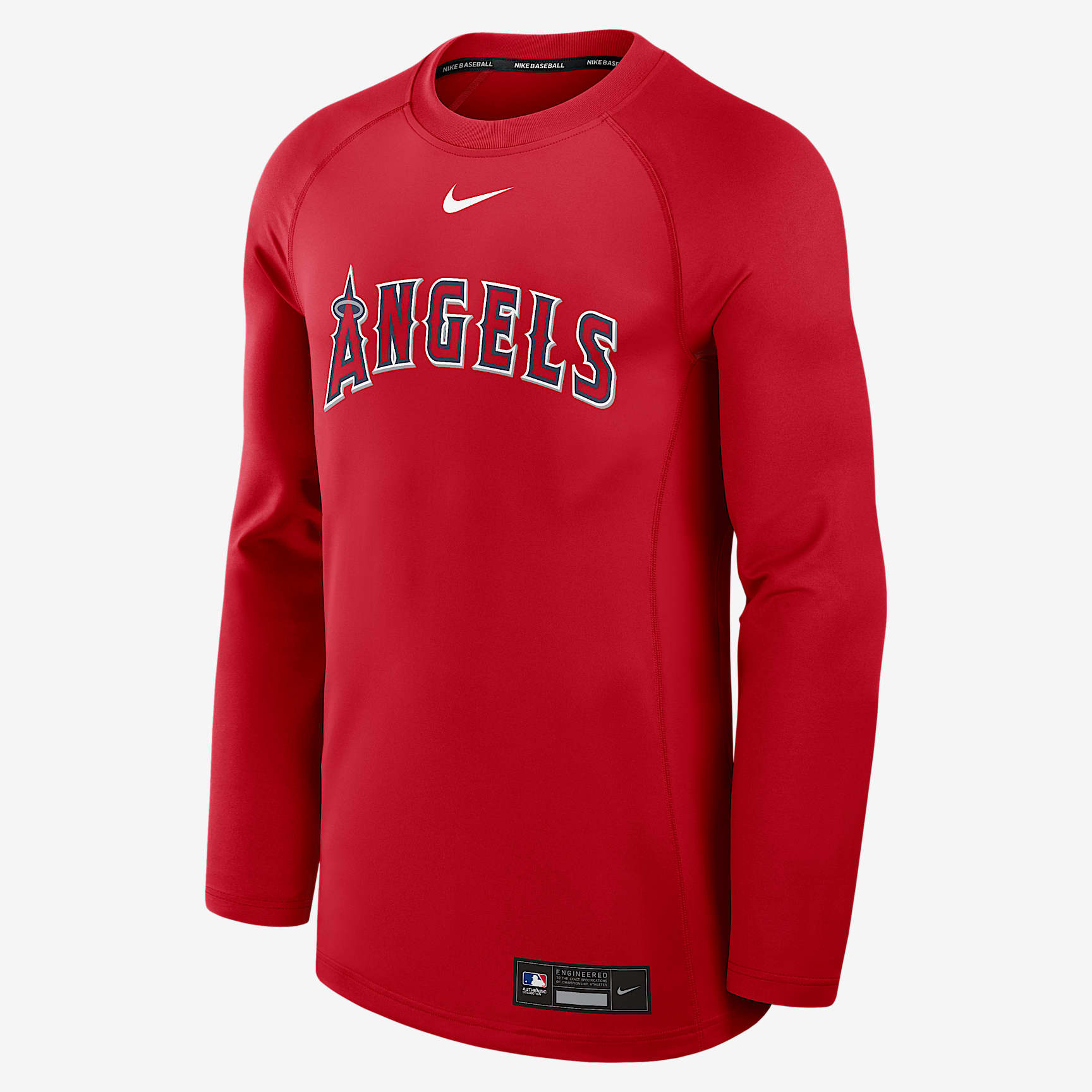 Los Angeles Angels Authentic Collection Game Time Men's Nike Dri-FIT MLB Pullover Crew