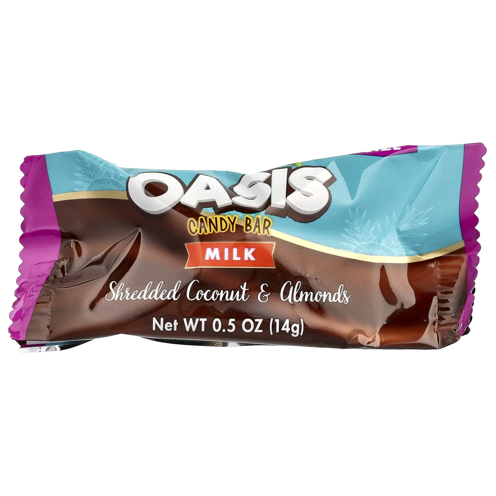 ChocZero, Oasis, шоколадный батончик, молоко, кокос и миндаль, 16 мини-батончиков в индивидуальной упаковке, 14 г (0,5 унции) каждый