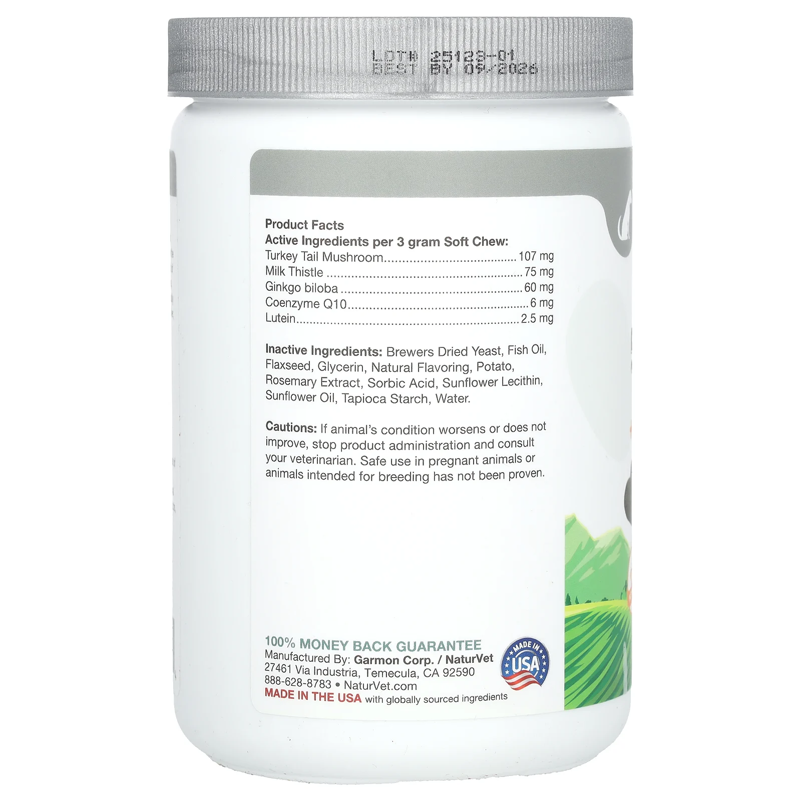 NaturVet, Senior, улучшенная формула для поддержки 5 в 1 и гриба-хвоща, для собак, 120 мягких жевательных таблеток, 360 г (12,6 унции)