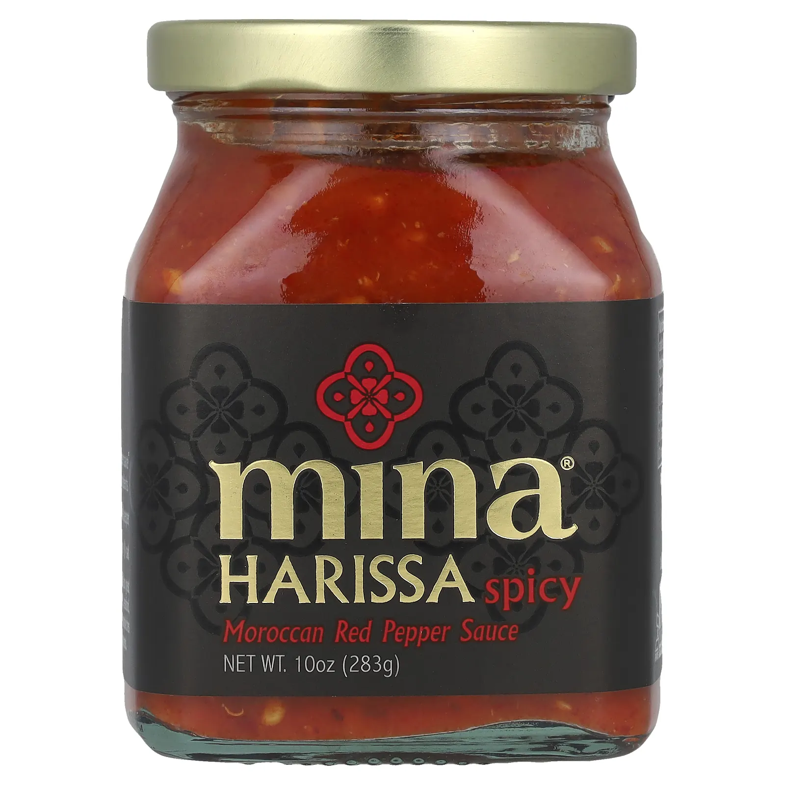 Mina, Harissa Spicy, марокканский соус из красного перца, 283 г (10 унций)