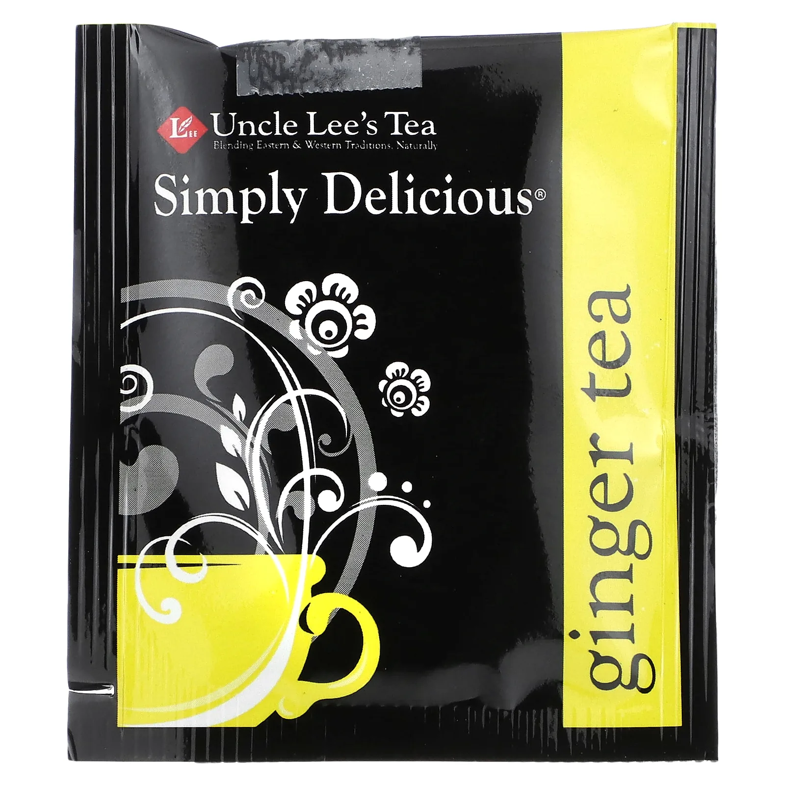 Uncle Lee's Tea, Simply Delicious, чай с имбирем, 18 чайных пакетиков, 32,4 г (1,14 унции)