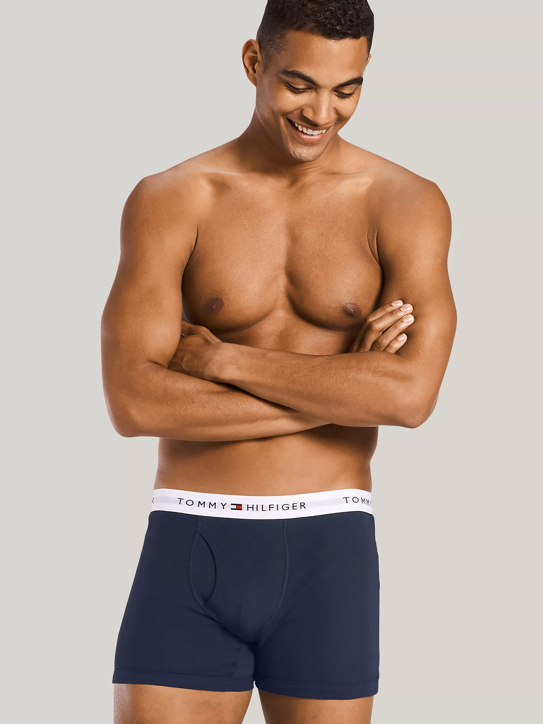 Мужское нижнее белье Tommy Hilfiger, Классические хлопковые боксеры-брифы (набор 3 шт.)