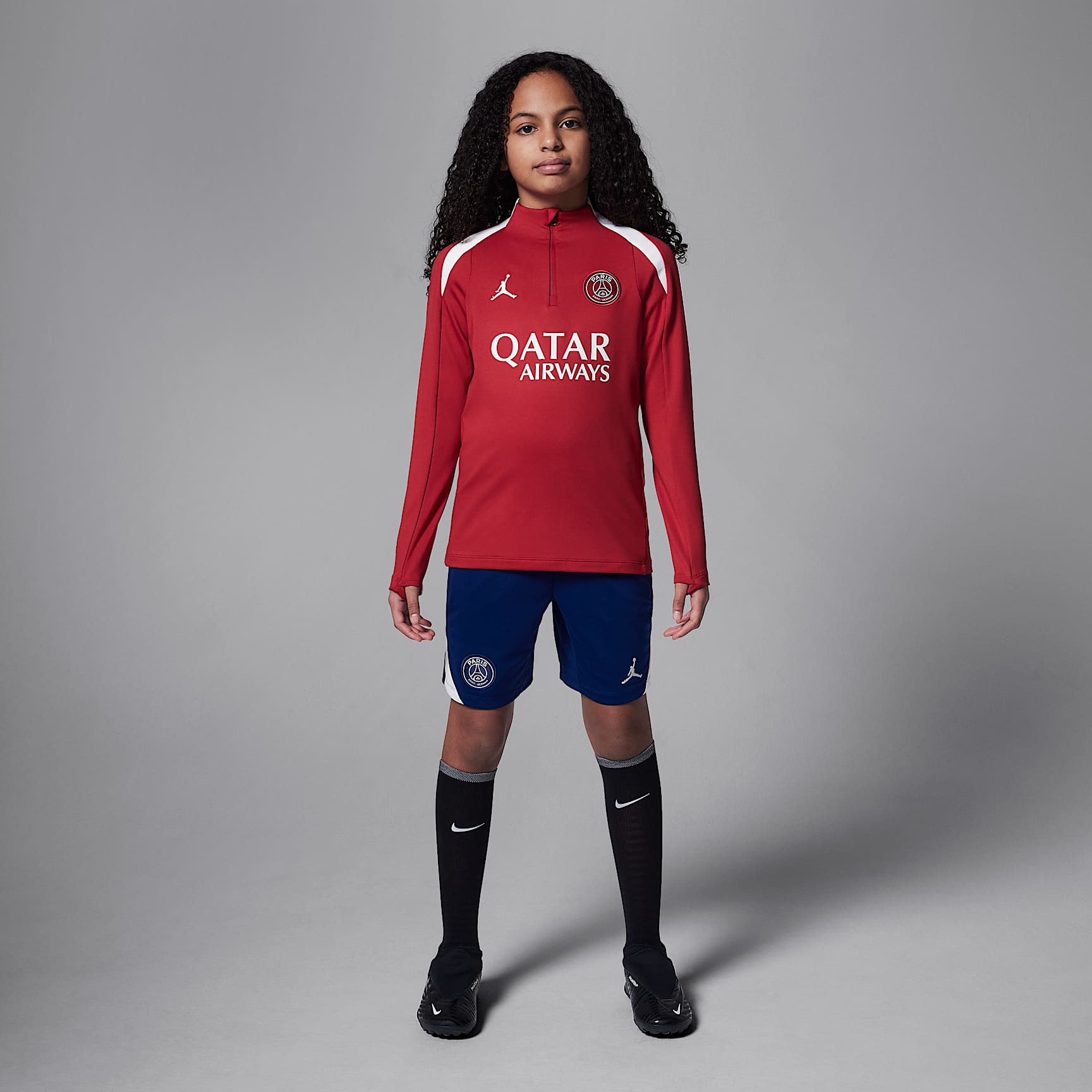 Paris Saint-Germain Strike Fourth Big Kids' Jordan Soccer Knit Drill Top