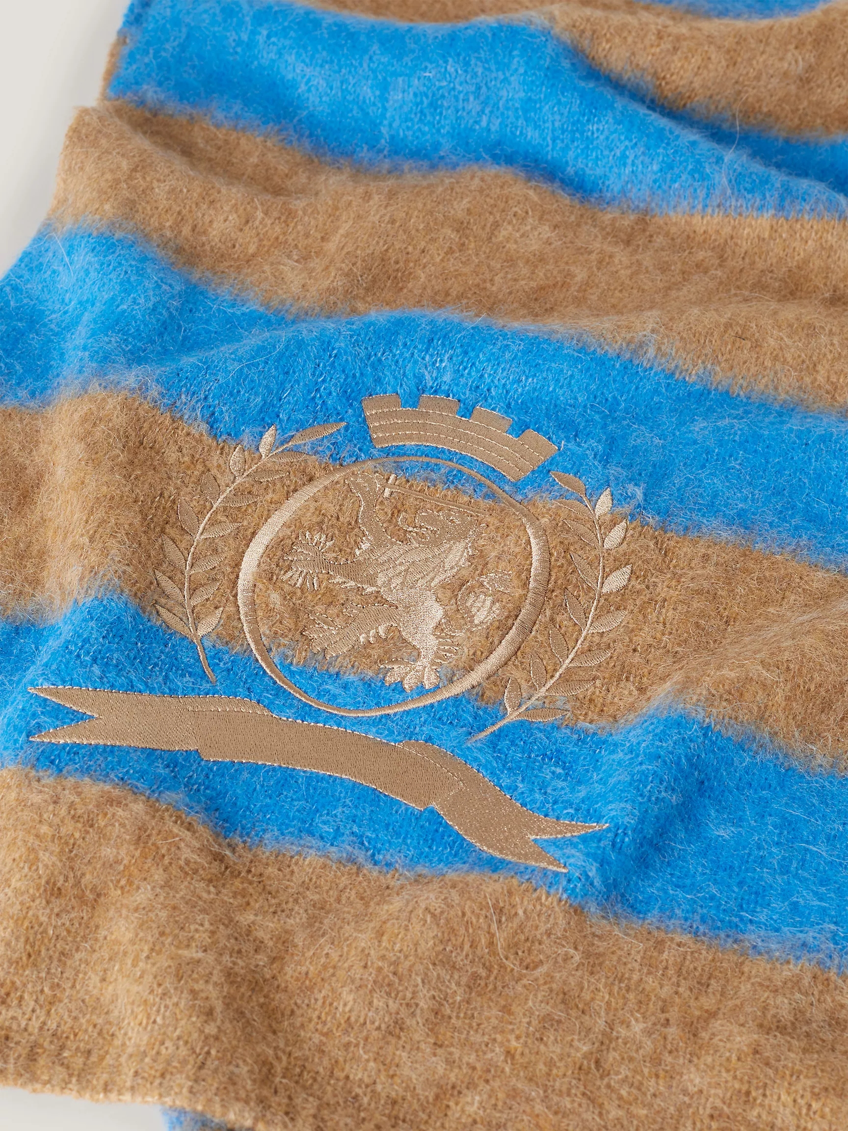 Женский шарф Tommy Hilfiger, Шарф в полоску в стиле регби с логотипом герба