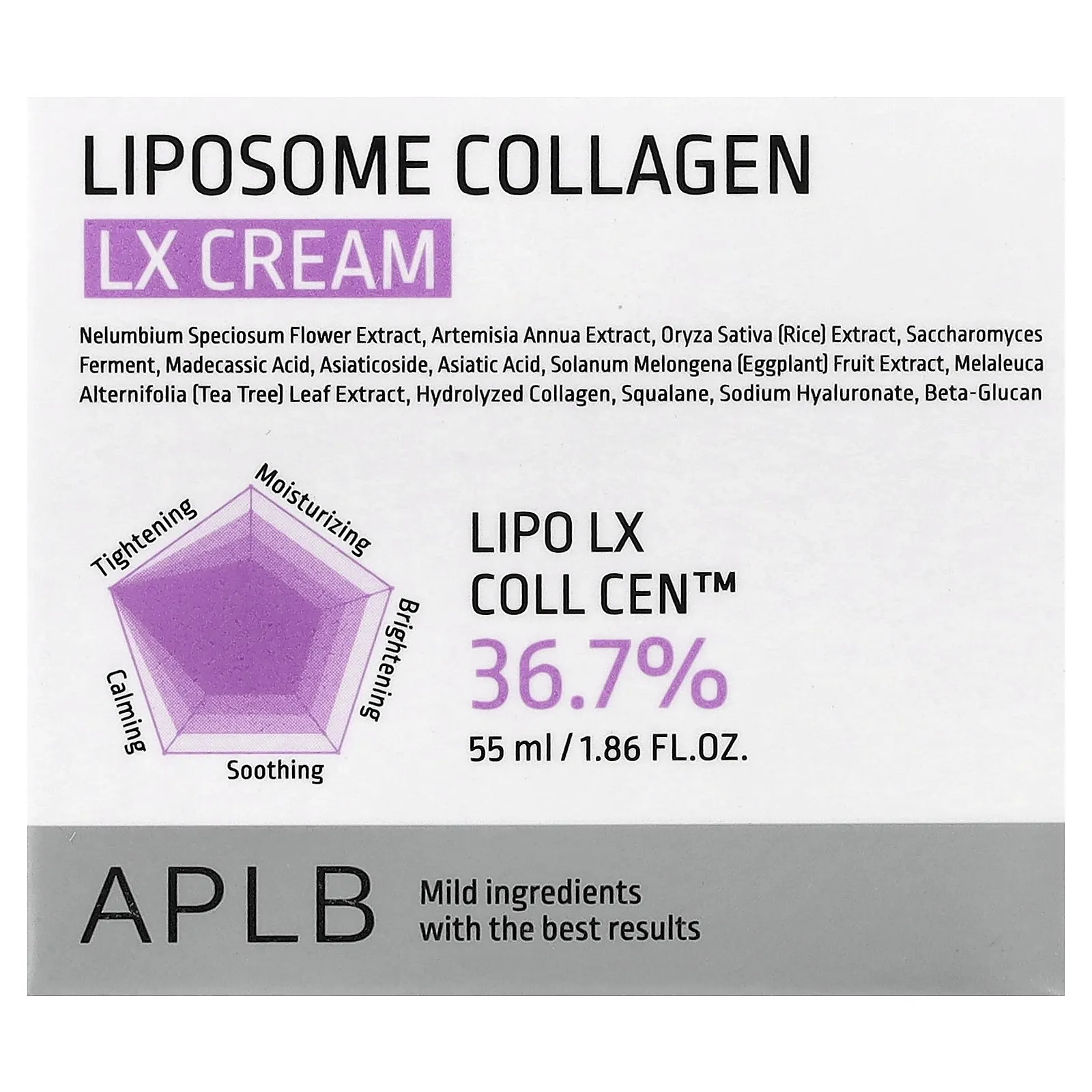 APLB, Liposome Collagen LX Cream, 55 мл (1,86 жидк. Унции)
