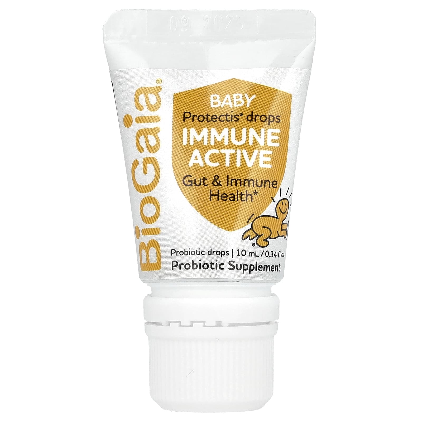 BioGaia, Baby Protectis капли, для иммунитета, 0–36 месяцев, 600 МЕ, 10 мл (0,34 жидк. Унции)