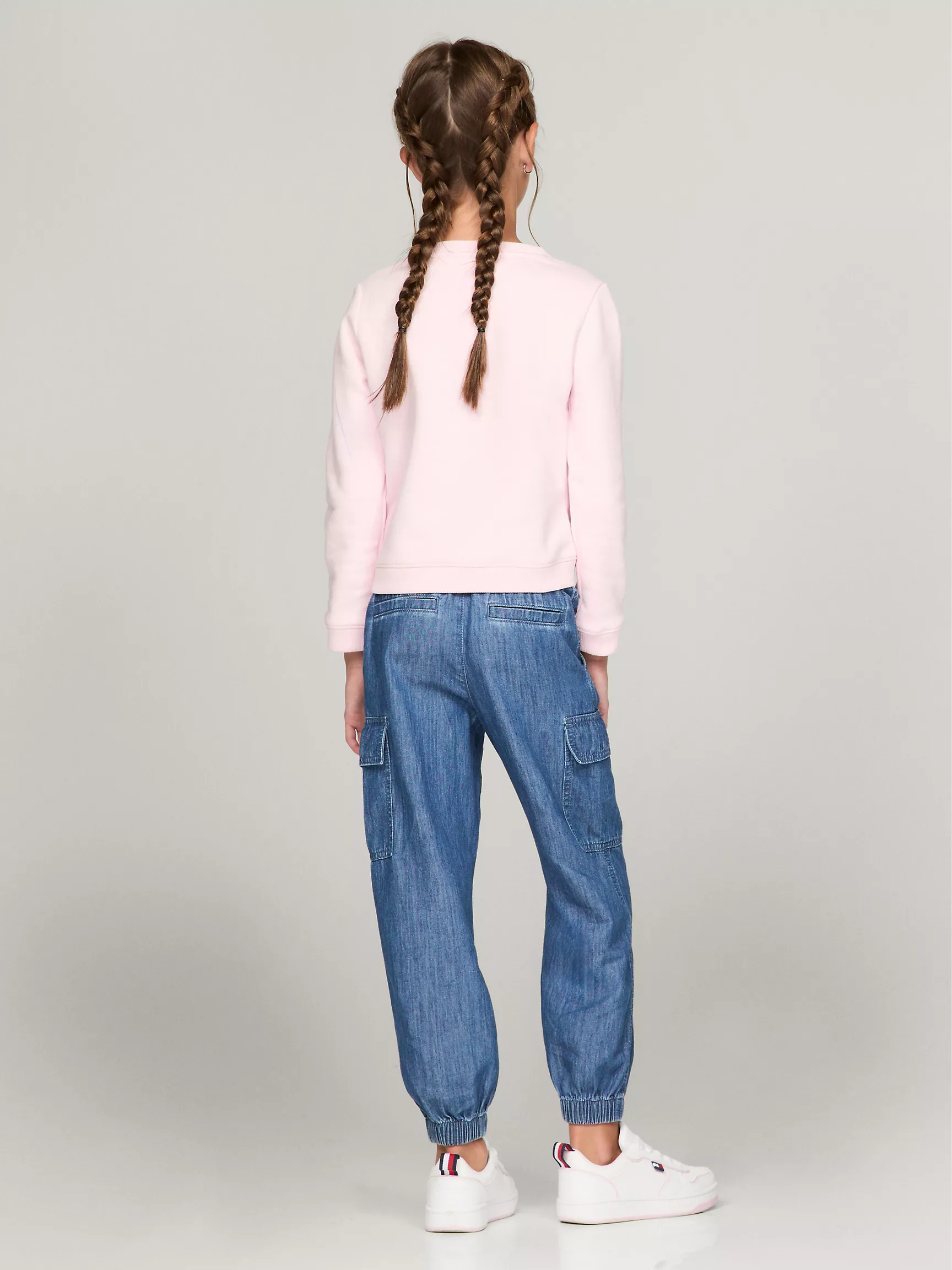 Толстовка для девочек Tommy Hilfiger, Детский свитшот с логотипом Tommy