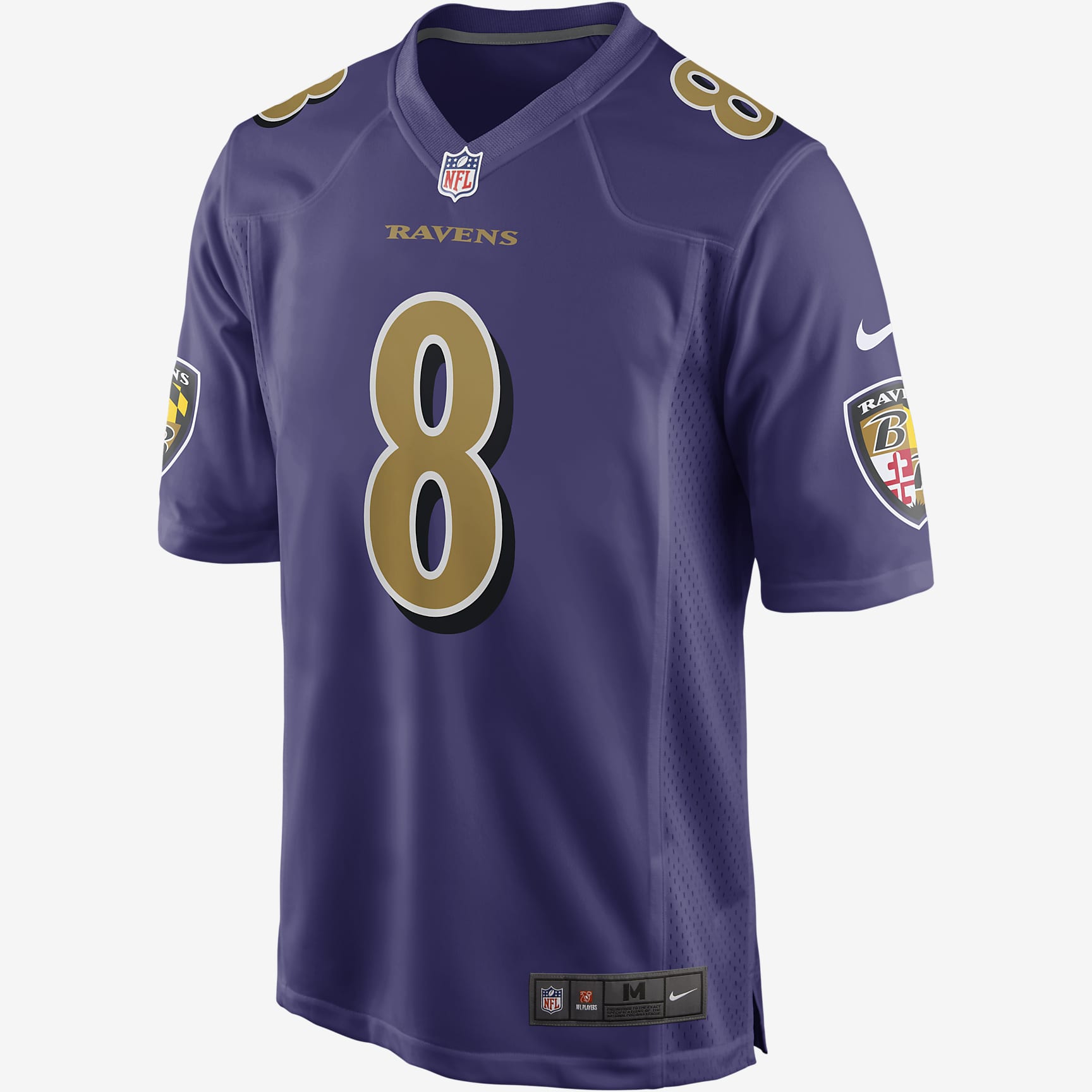 NFL Baltimore Ravens (Lamar Jackson) Men's Game Football Jersey