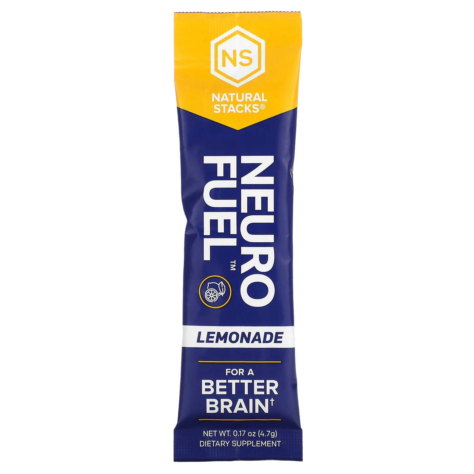 Natural Stacks, Neuro Fuel, лимонад, 20 пакетиков по 4,7 г (0,17 унции)