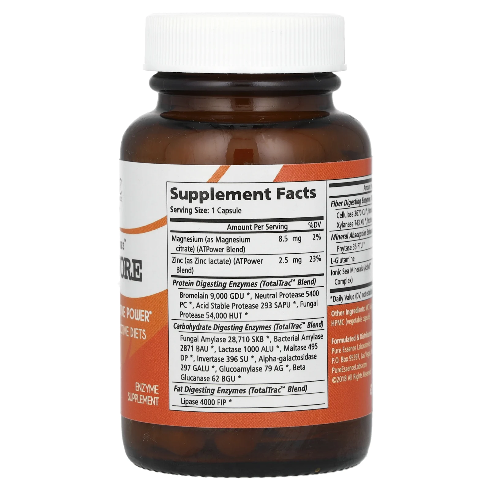 Pure Essence, Real-Zymes, Omnvore, 30 растительных капсул