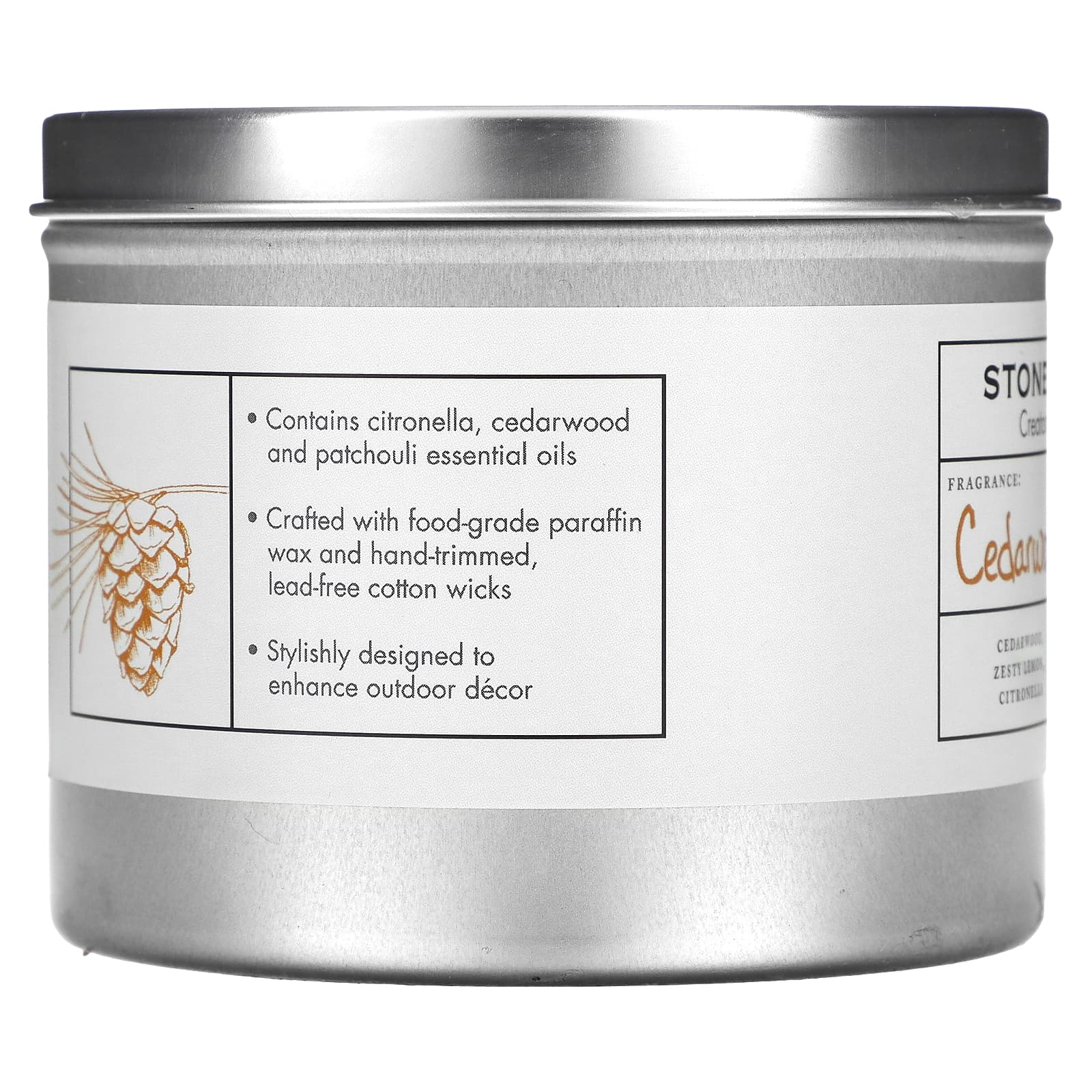 Stonewall Kitchen, Home Candle, свеча из кедра и цитронеллы, 311 г (11 унций)