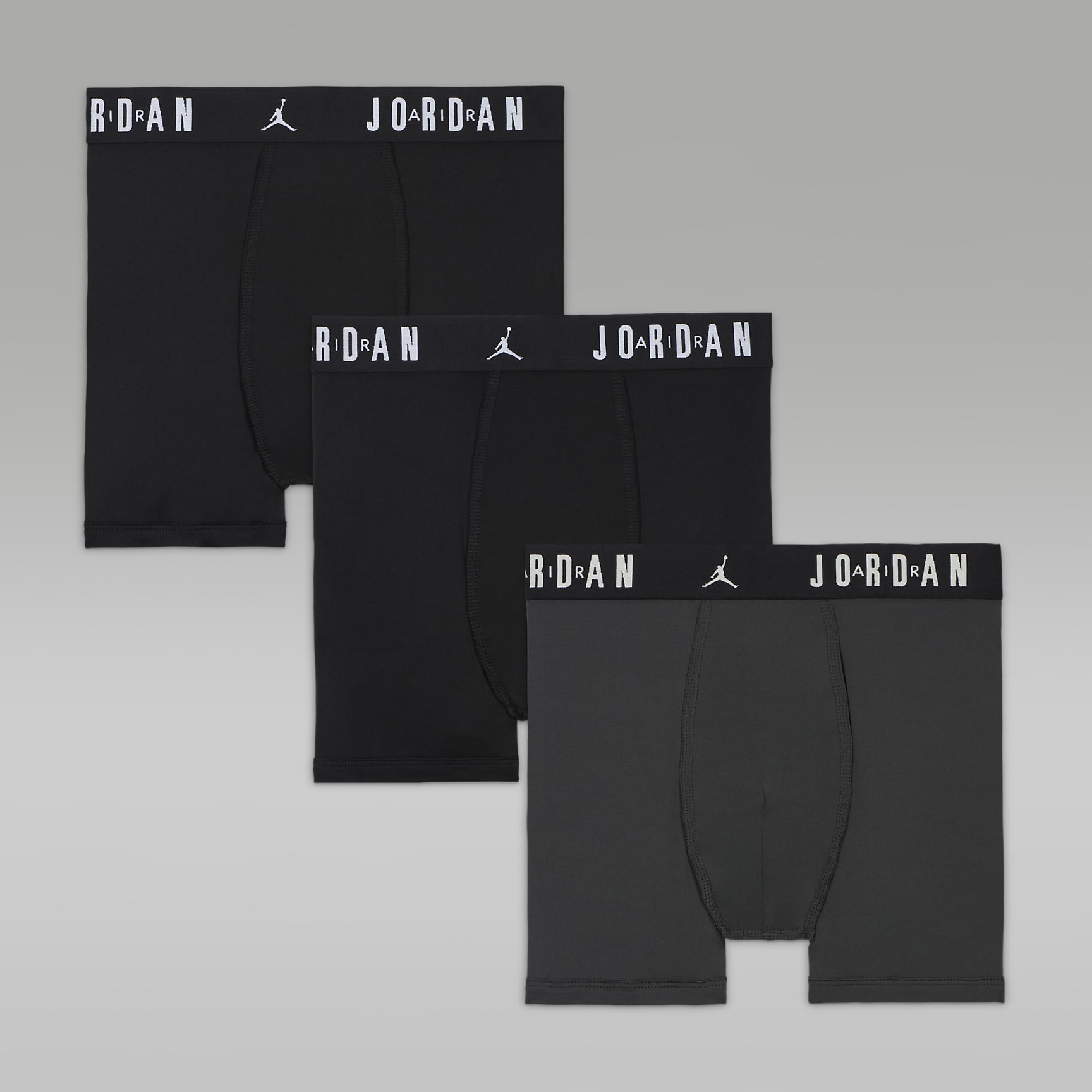 Jordan Dri-FIT Big Kids' Flight Poly Boxer Briefs (3-Pack)