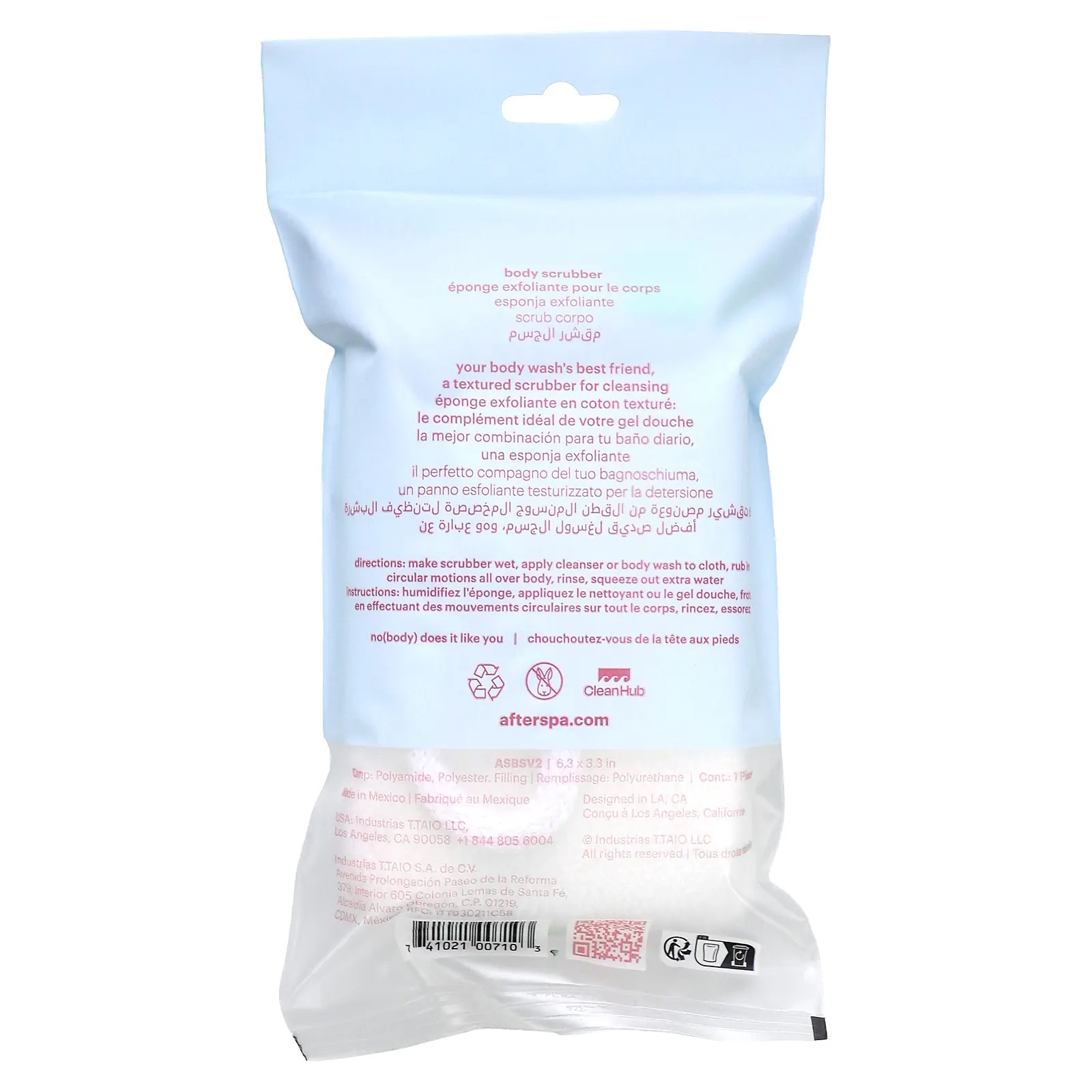AfterSpa, Скраббер для тела, 1 скруббер