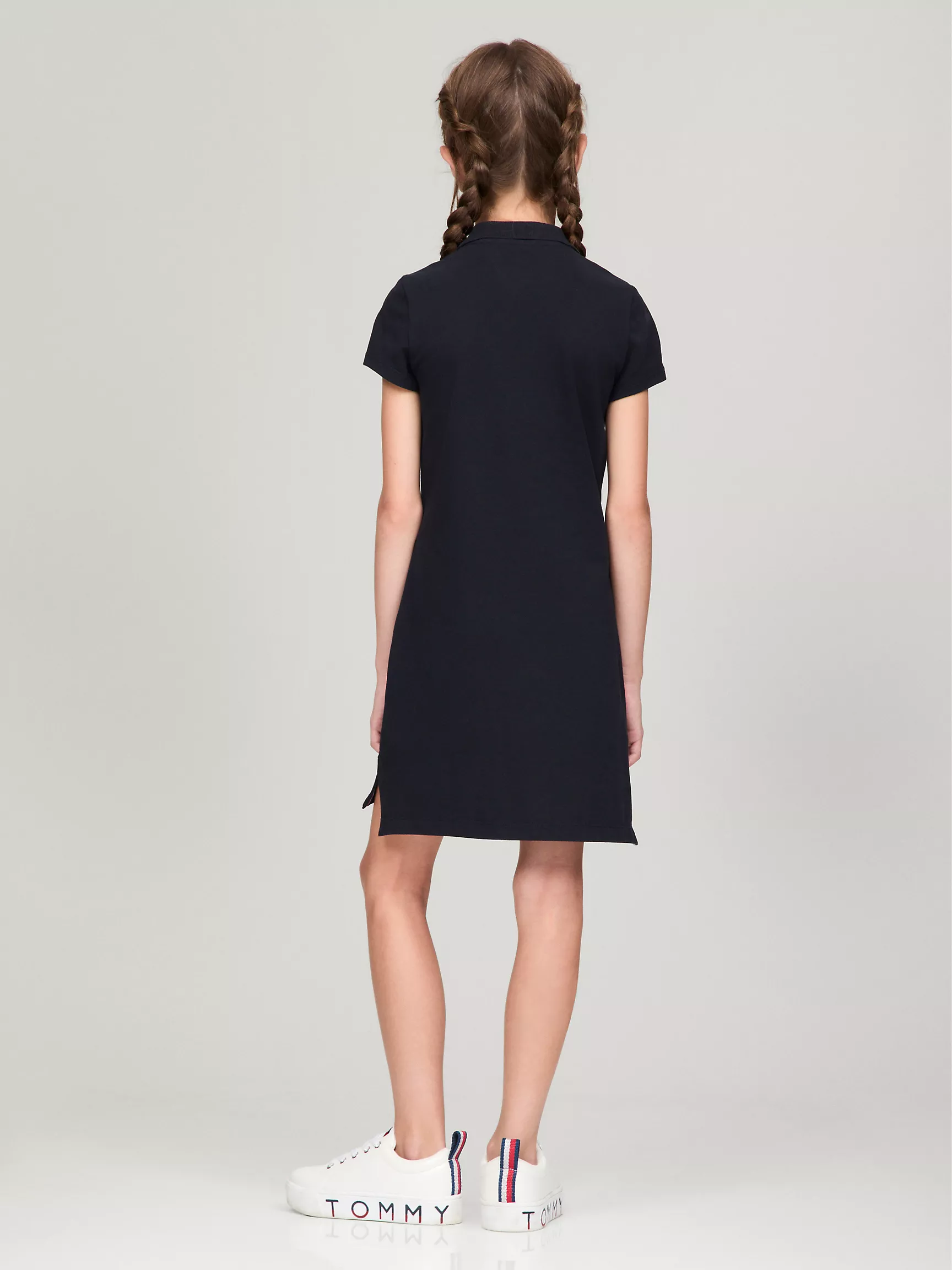 Платье для девочек Tommy Hilfiger, Детское поло-платье с контрастными манжетами