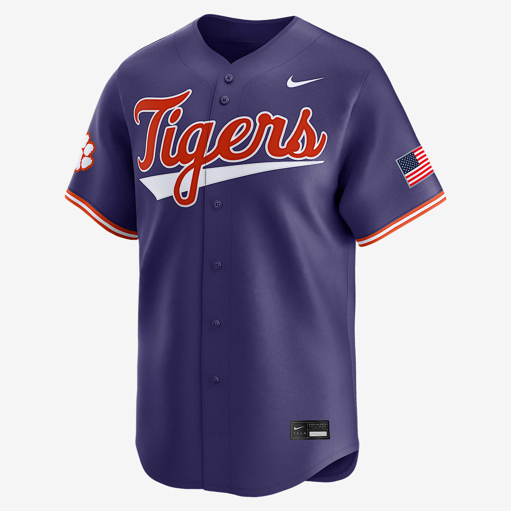 Clemson Tigers Men's Nike College Limited Baseball Jersey