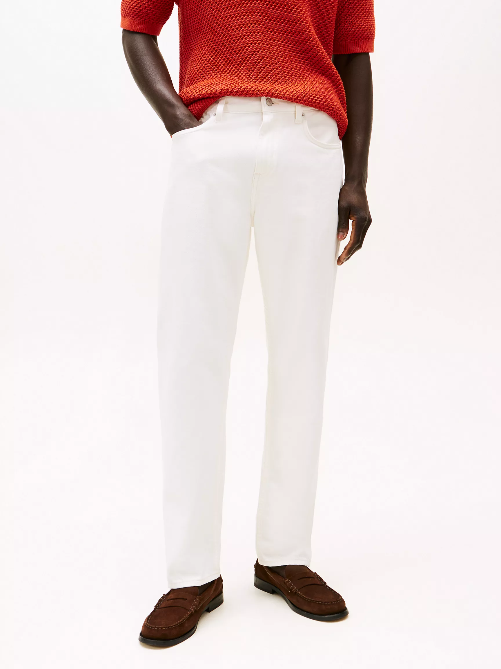 Мужские джинсы Tommy Hilfiger, Белые джинсы стандартного кроя