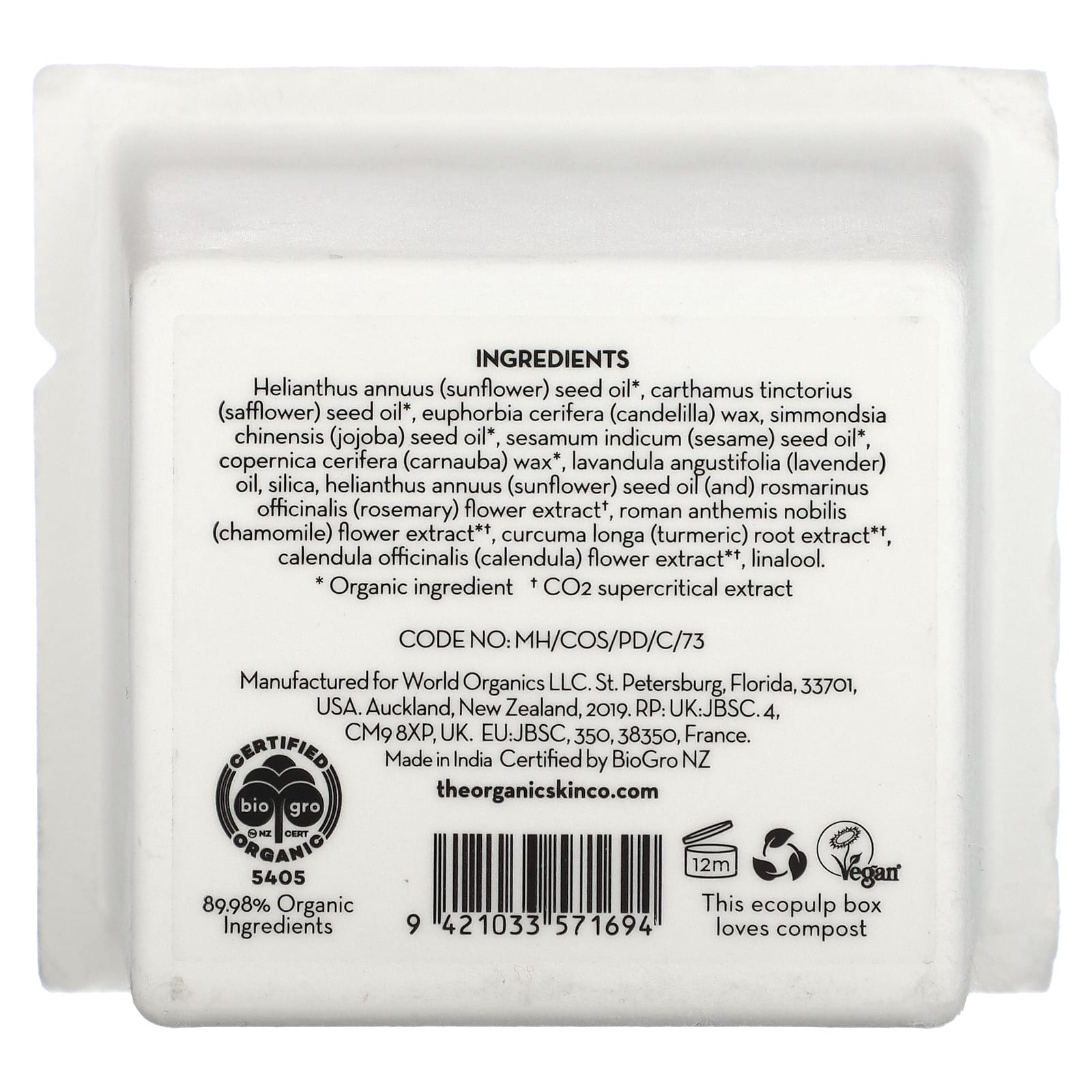 The Organic Skin Co., Бальзам Soothe Operator, 50 мл (1,7 жидк. Унции)