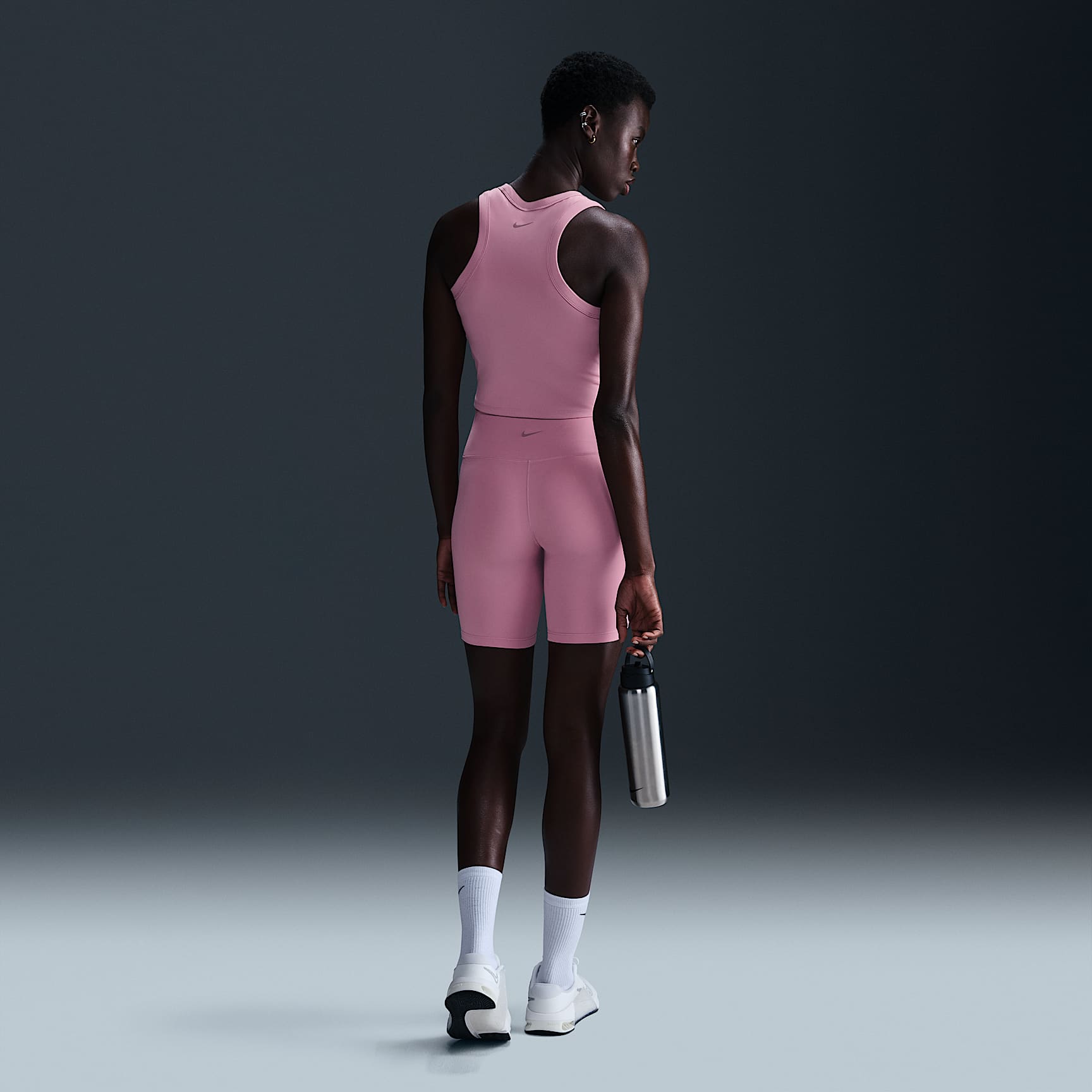 Nike One Women's High-Waisted 8" Biker Shorts with Pockets