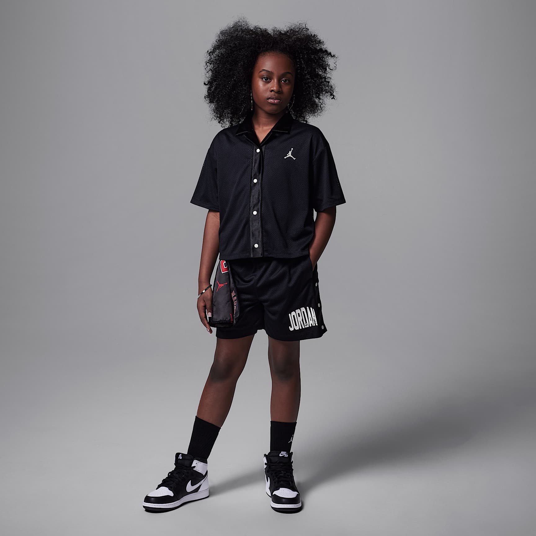 Jordan Dri-FIT Training Camp Big Kids' Jumpman Mesh Top