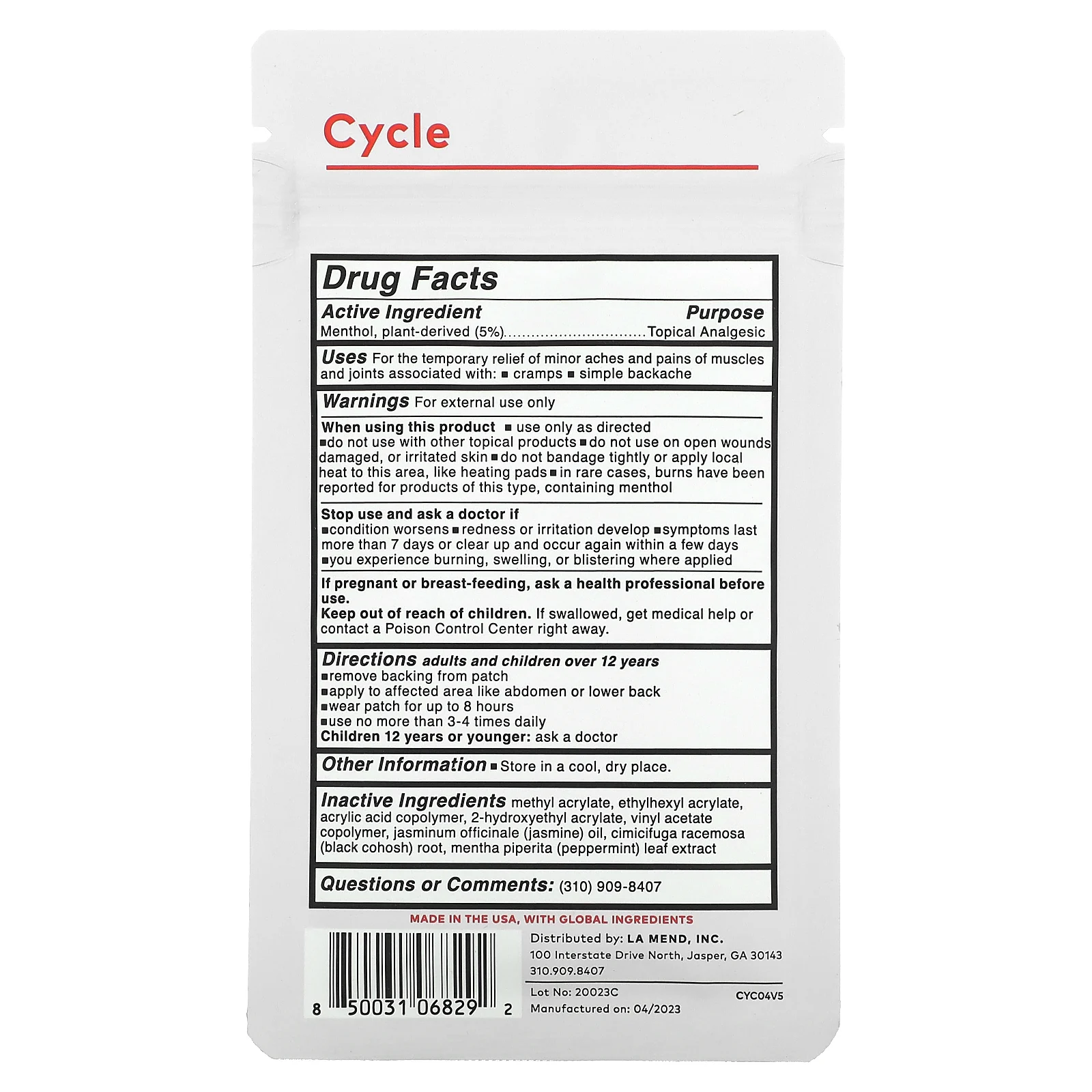 The Good Patch, Cycle Patch, 4 шт.