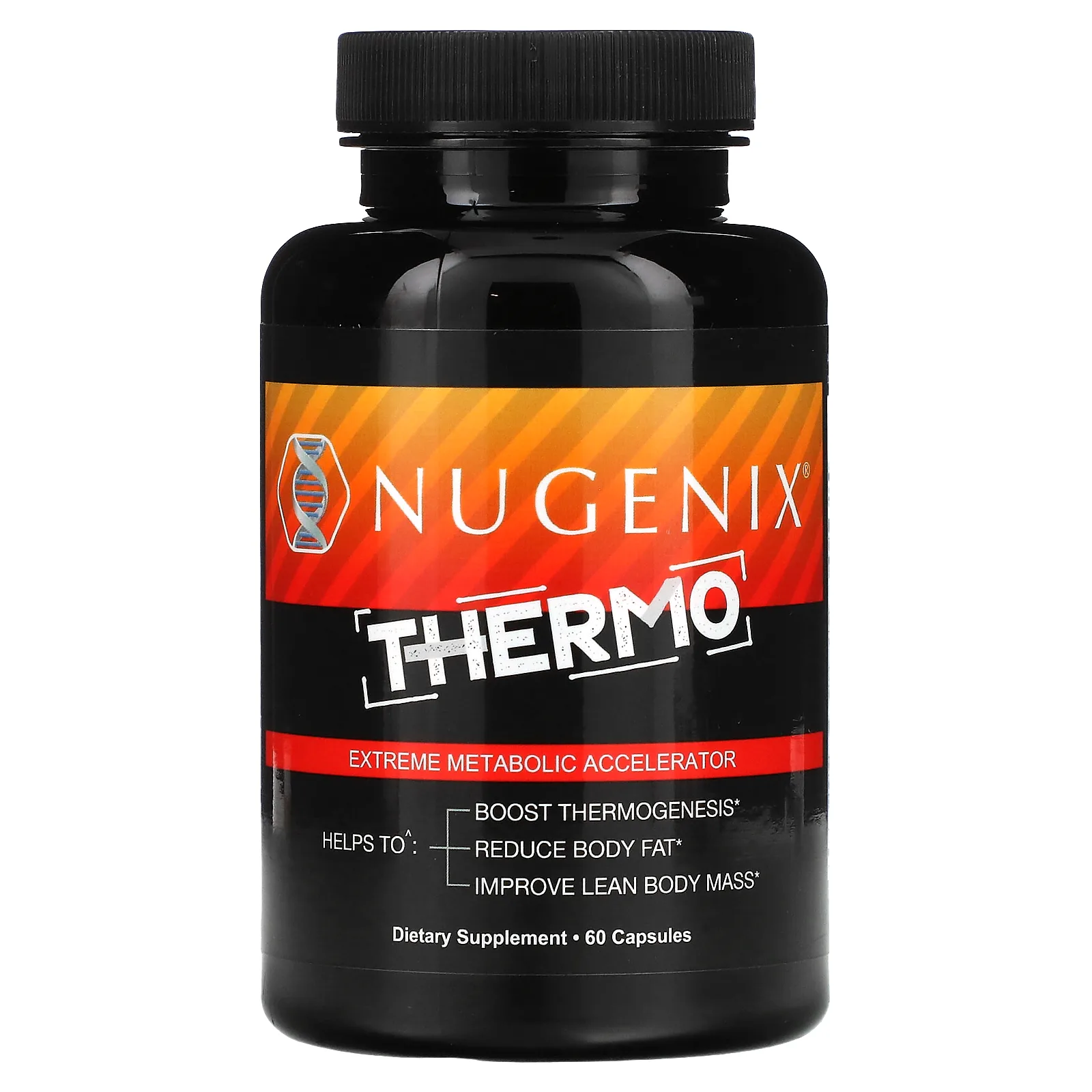 Nugenix, Thermo, экстремальный ускоритель метаболизма, 60 капсул