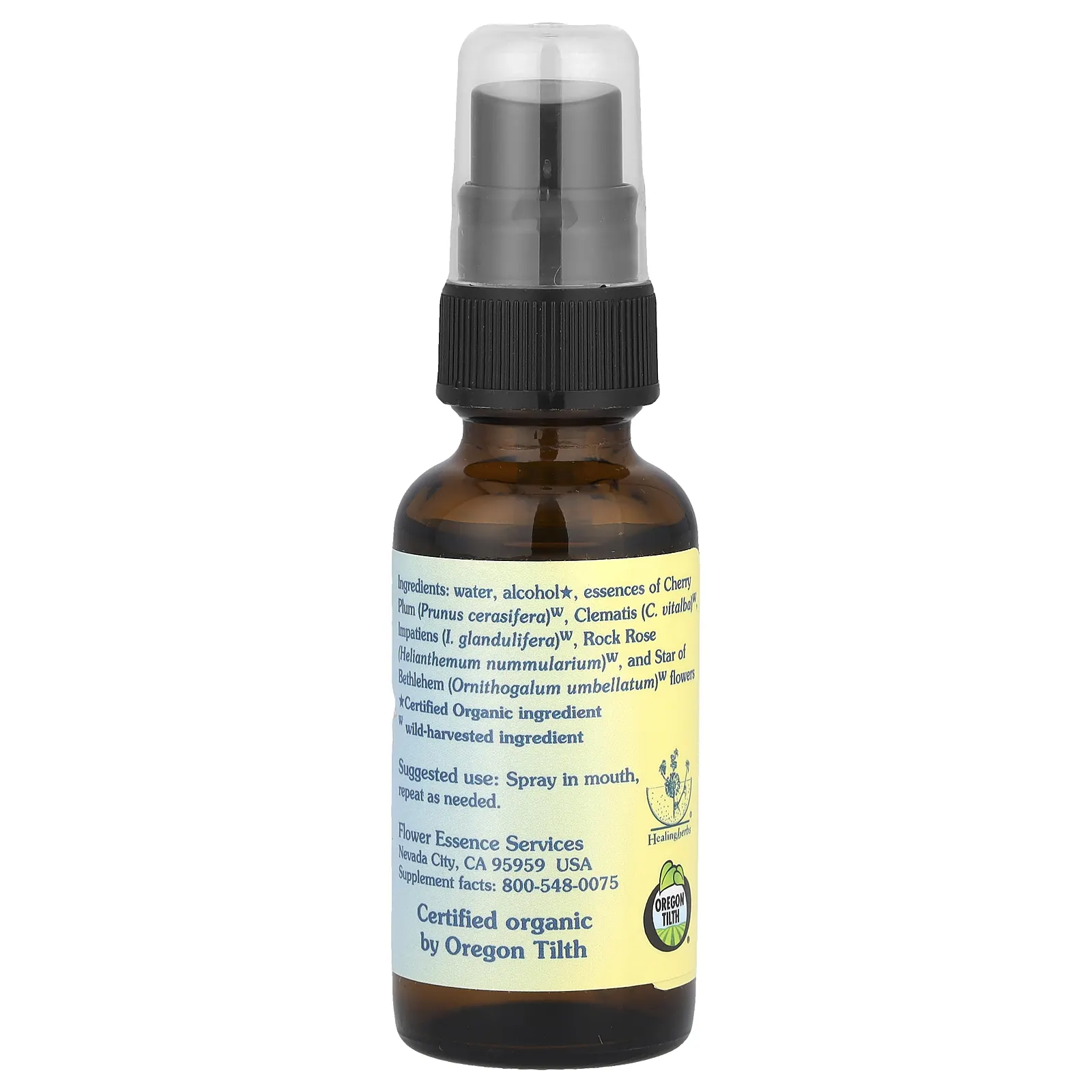 Flower Essence Services, Five-Flower Formula, спрей цветочной эссенции, 30 мл