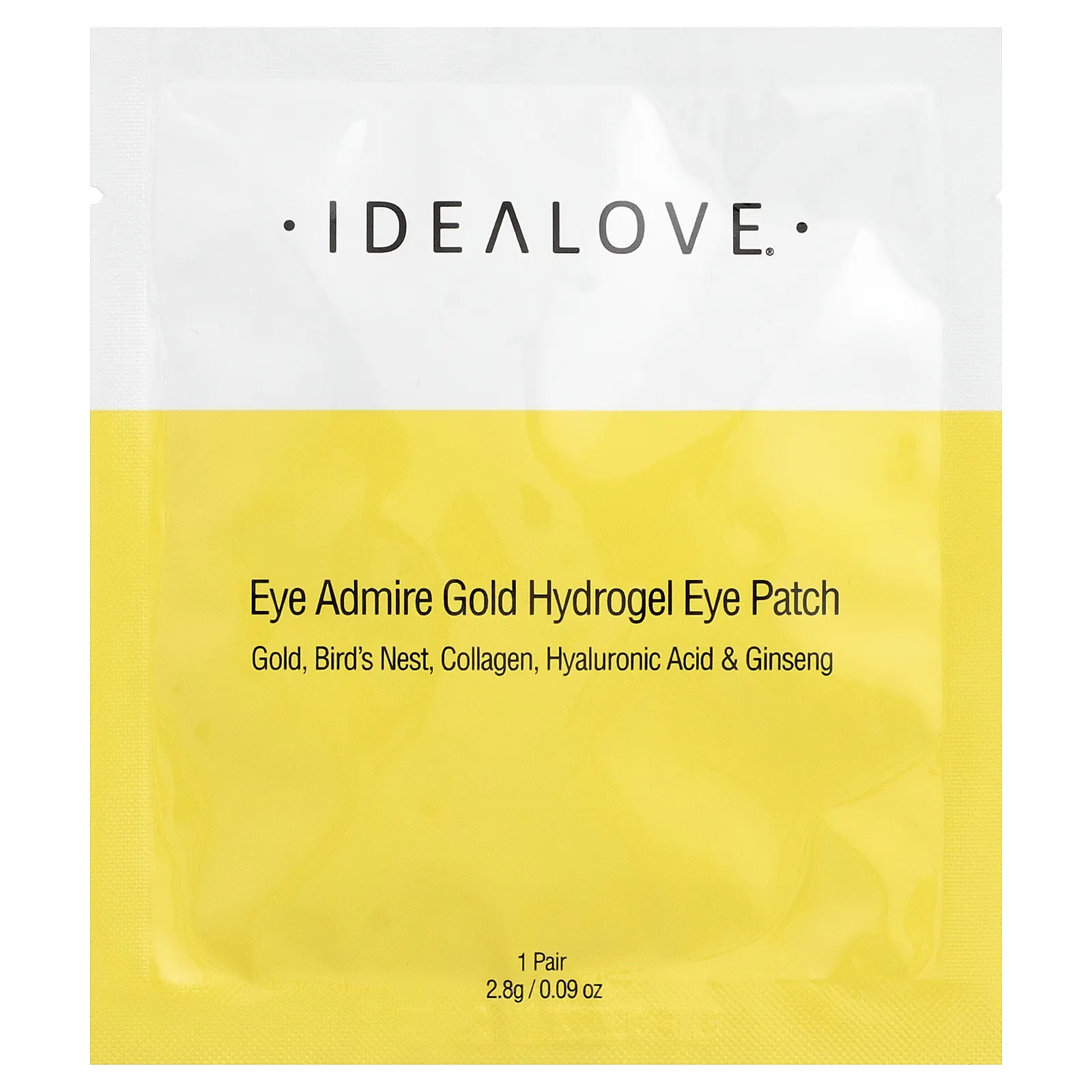 Idealove, Eye Admire, гидрогелевые патчи для глаз с золотом, 1 пара