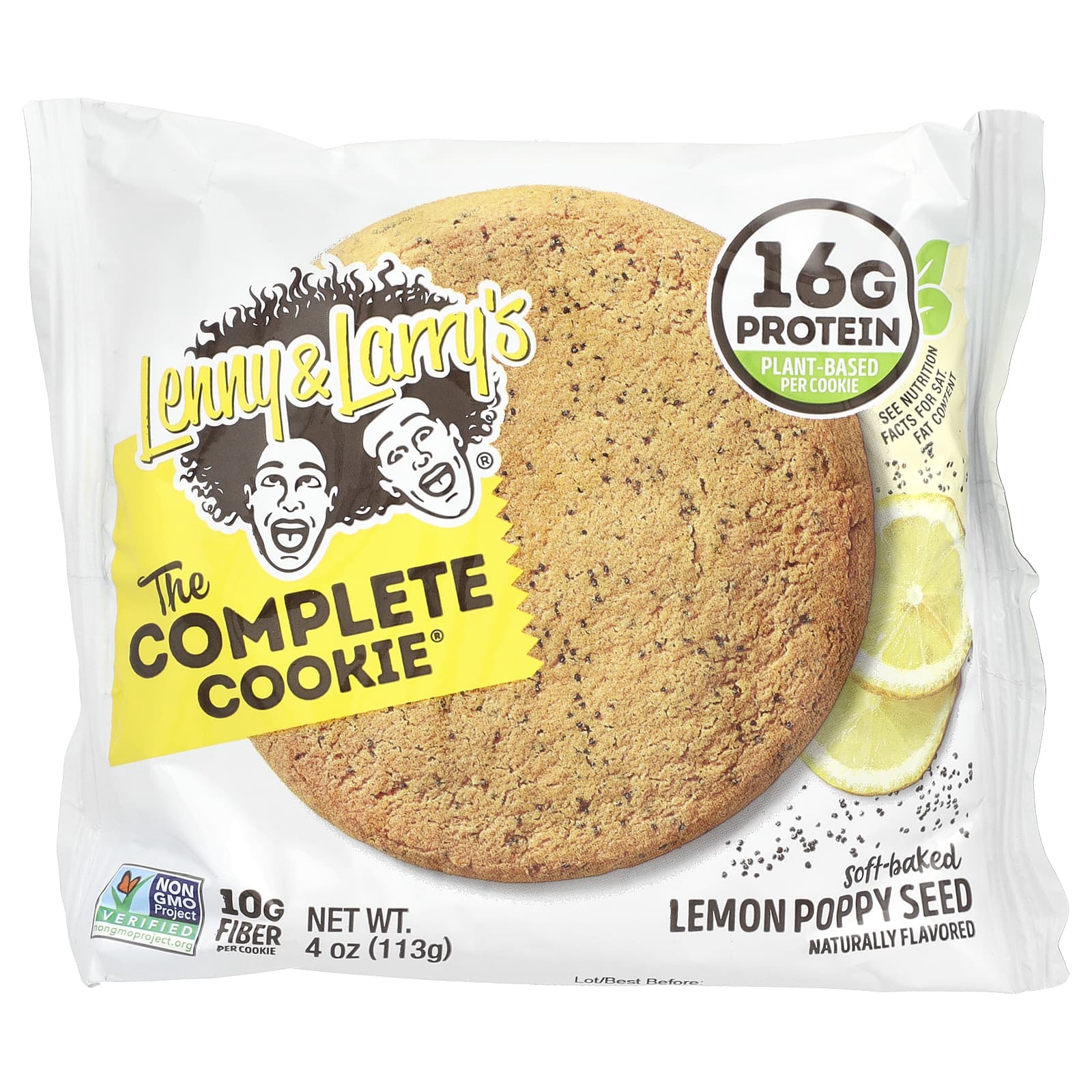 Lenny & Larry's, The Complete Cookie®, лимонный мак, 12 видов печенья, 113 г (4 унции)