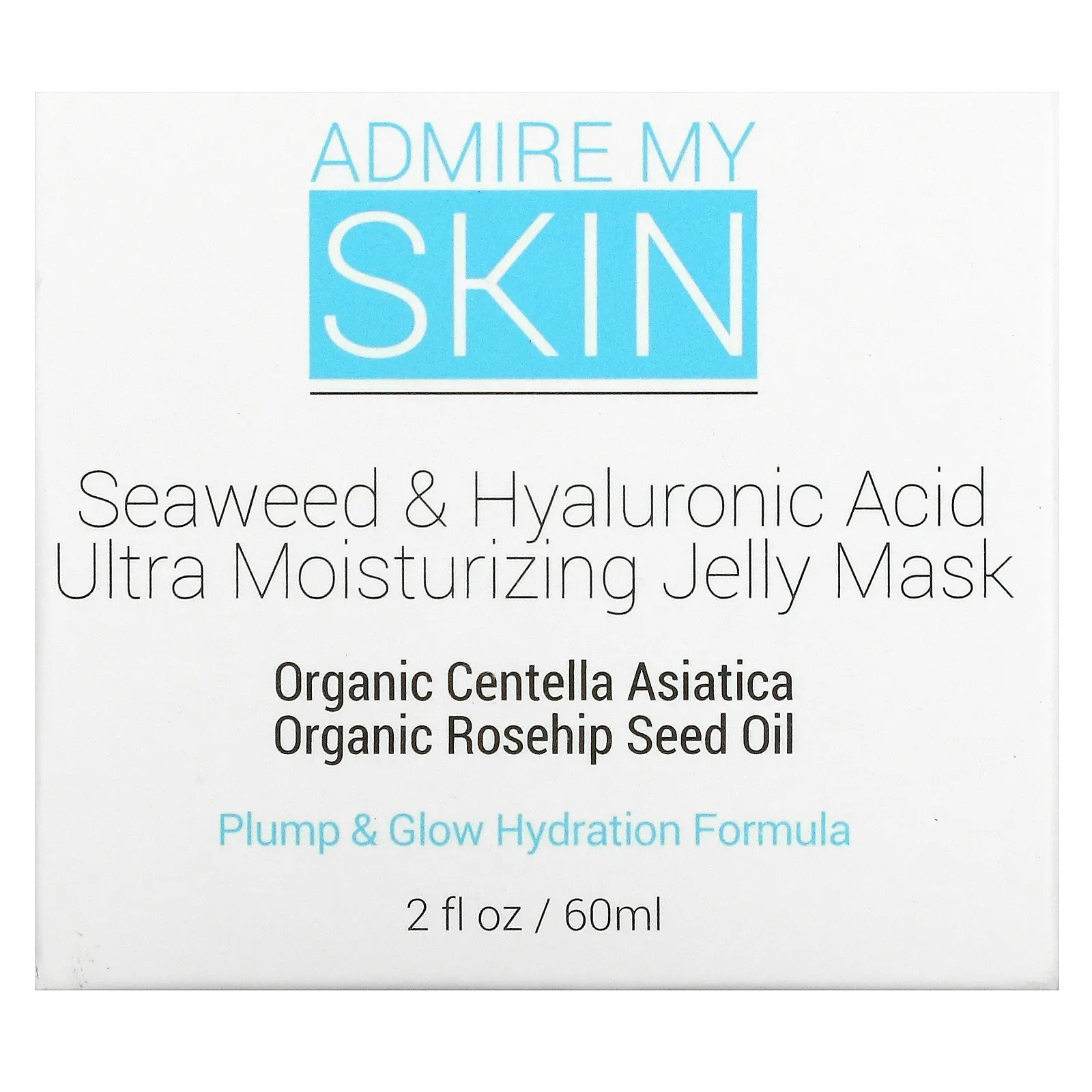 Admire My Skin, Ультраувлажняющая маска с водорослями и гиалуроновой кислотой, 60 мл (2 жидк. Унции)