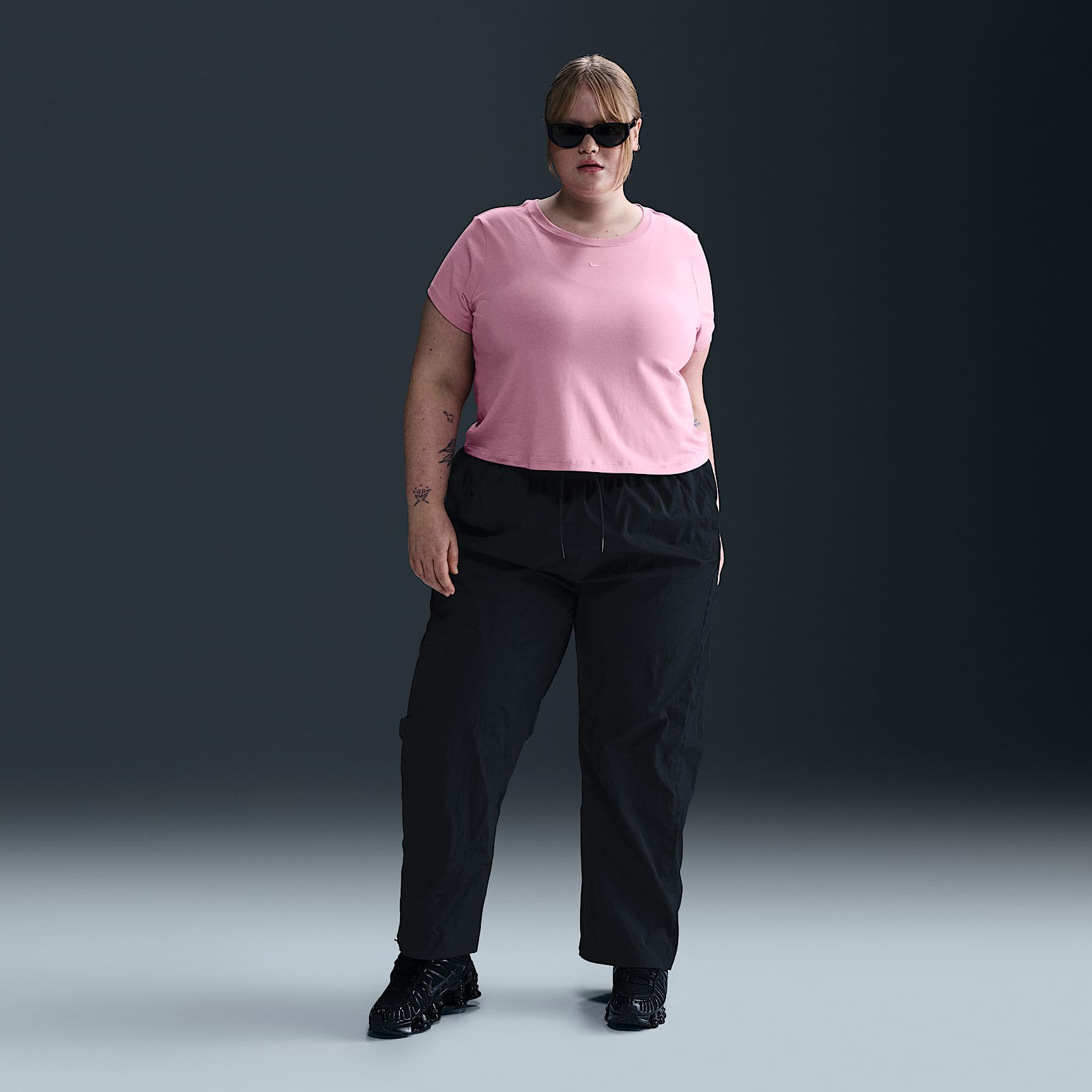 Nike Sportswear Chill Knit Women's Cropped T-Shirt (Plus Size)