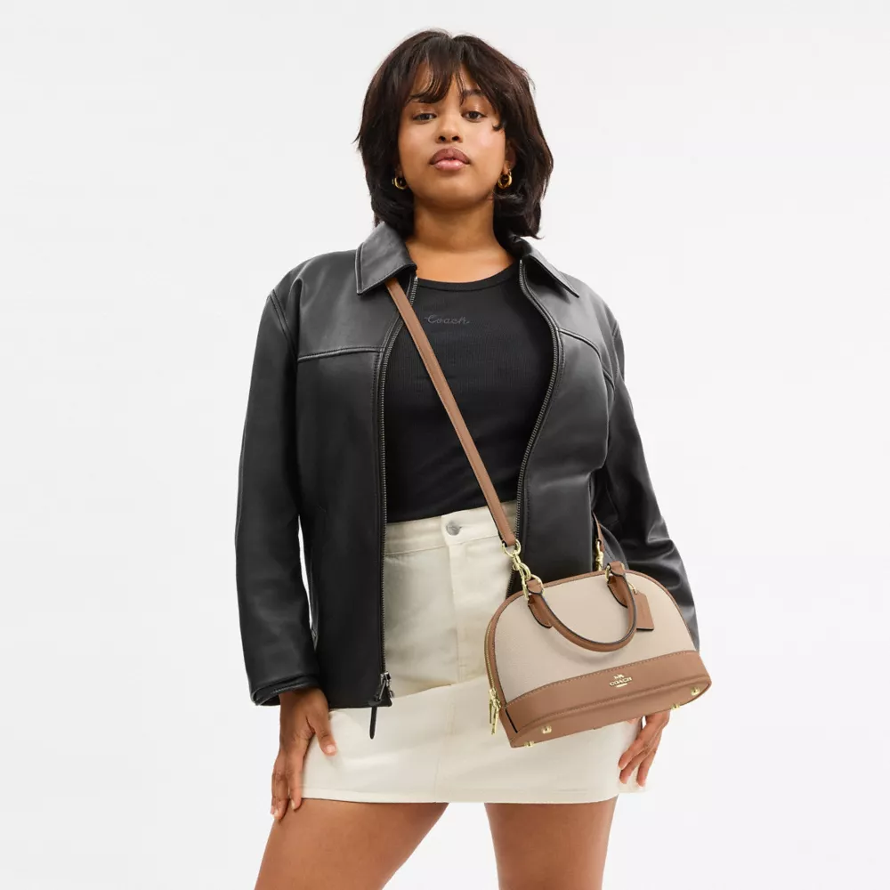 Сумка COACH Sabrina Satchel Bag In Colorblock