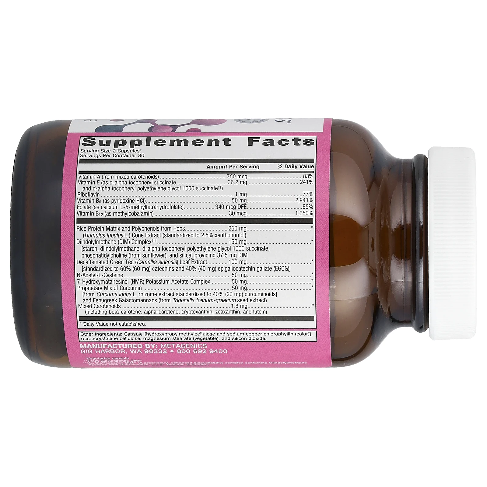 Metagenics, EstroFactors®, 60 капсул