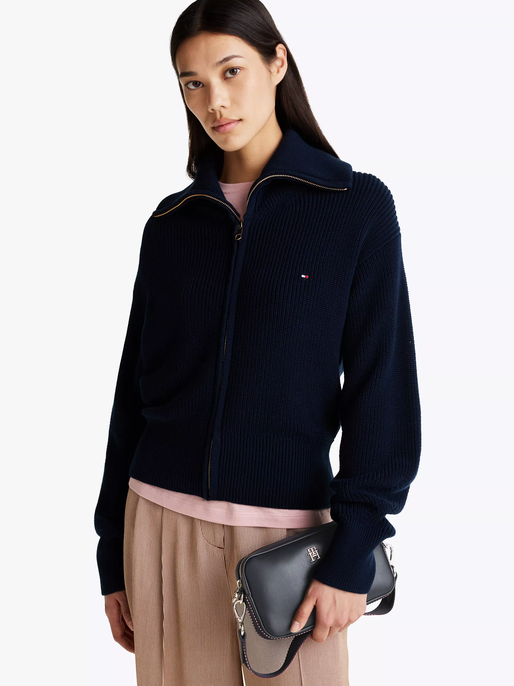 Женская сумка Tommy Hilfiger, Кроссбоди-сумка Tommy с монограммными полосками