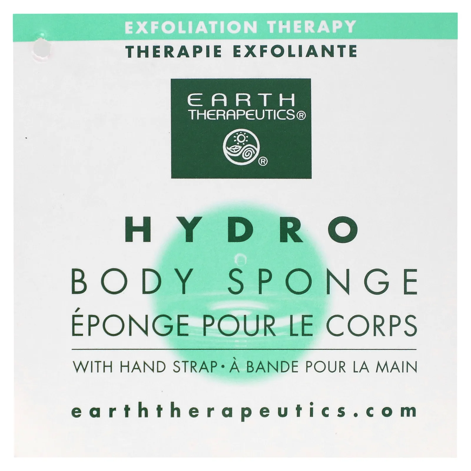 Earth Therapeutics, Губка Hydro Body, розовая, 1 шт.