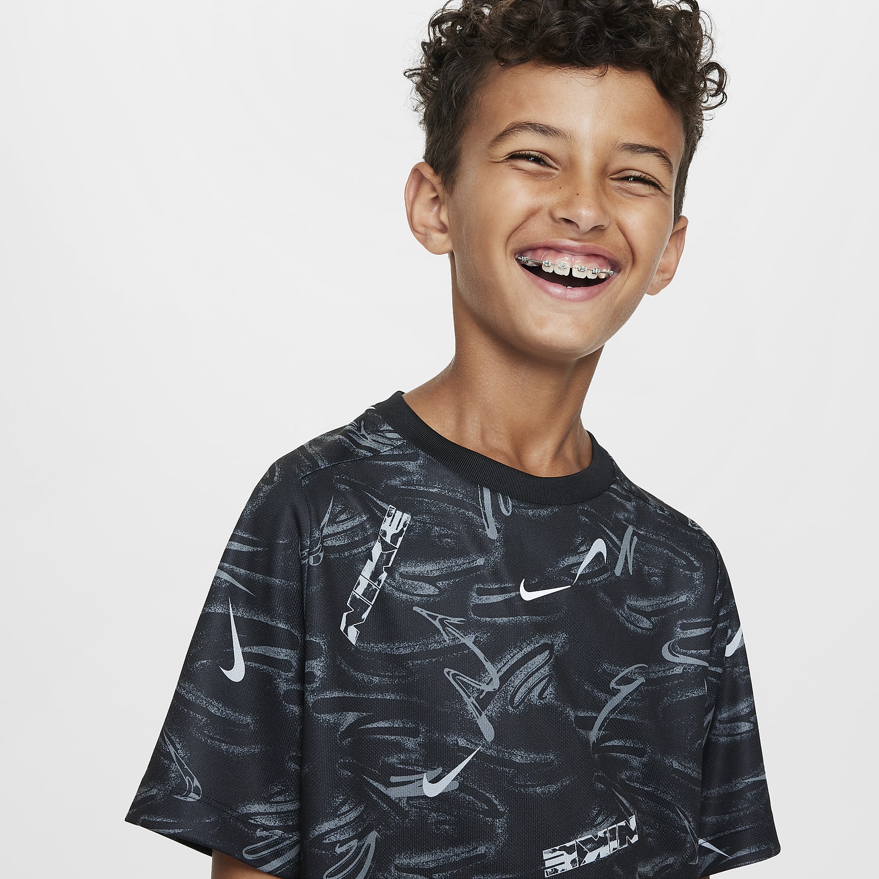 Nike Multi Big Kids' (Boys') Dri-FIT Short-Sleeve Top