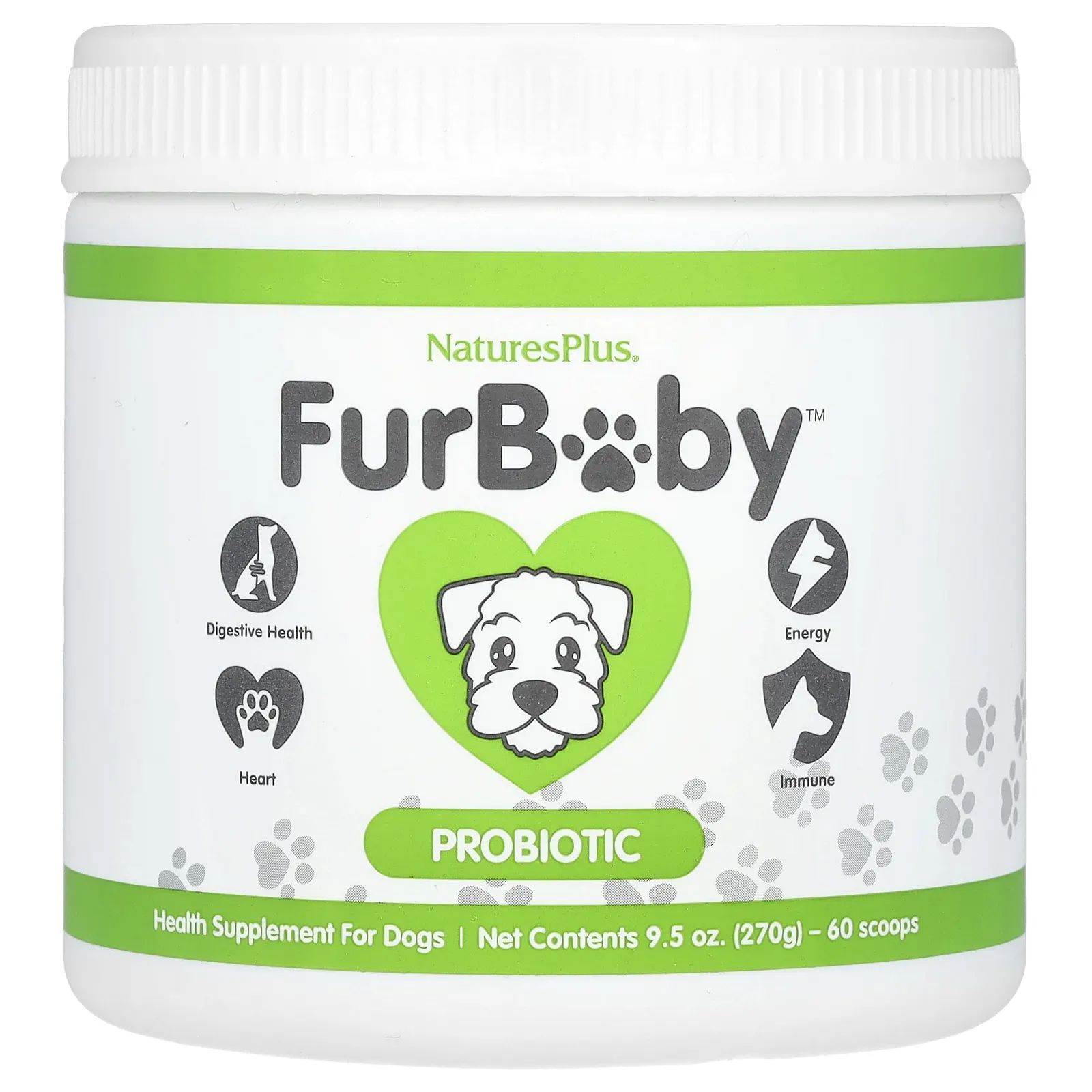 NaturesPlus, FurBaby, пробиотик для собак, 270 г (9,5 унции)