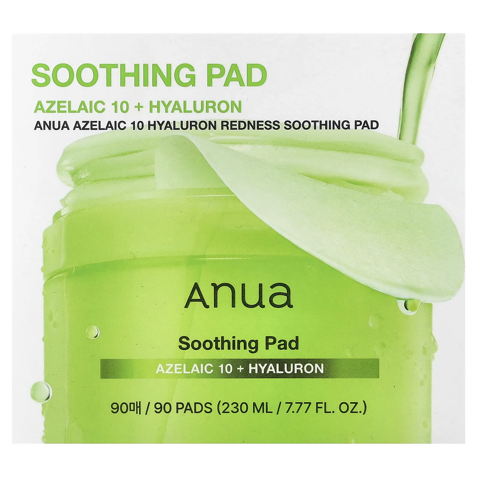 Anua, Azelaic 10, гиалуроновые диски, против покраснений, 90 шт.