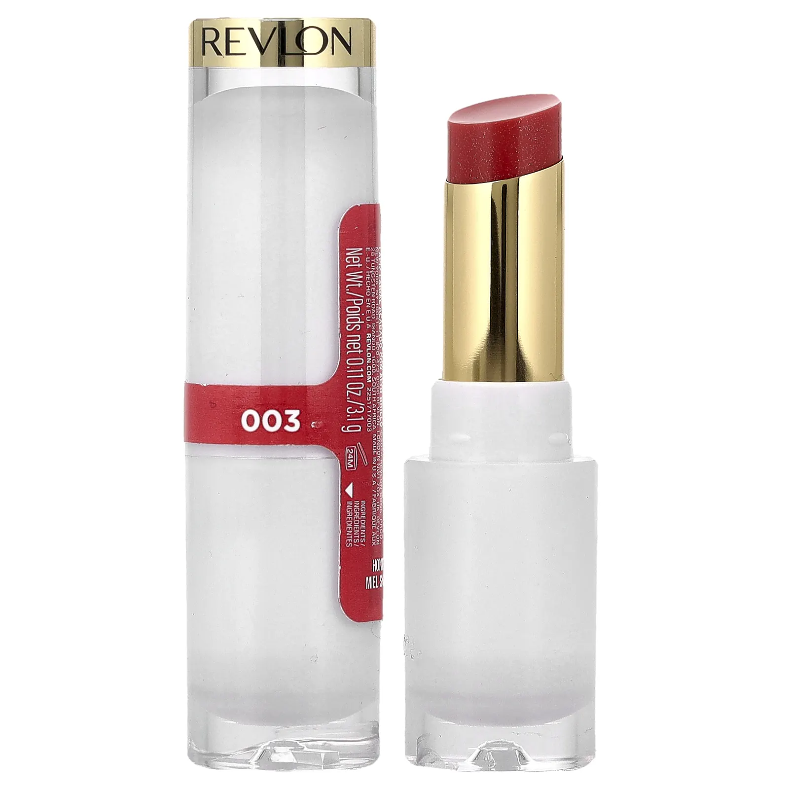 Revlon, Super Lustrous™, бальзам для губ, оттенок 003 медовый, 3,1 г (0,11 унции)