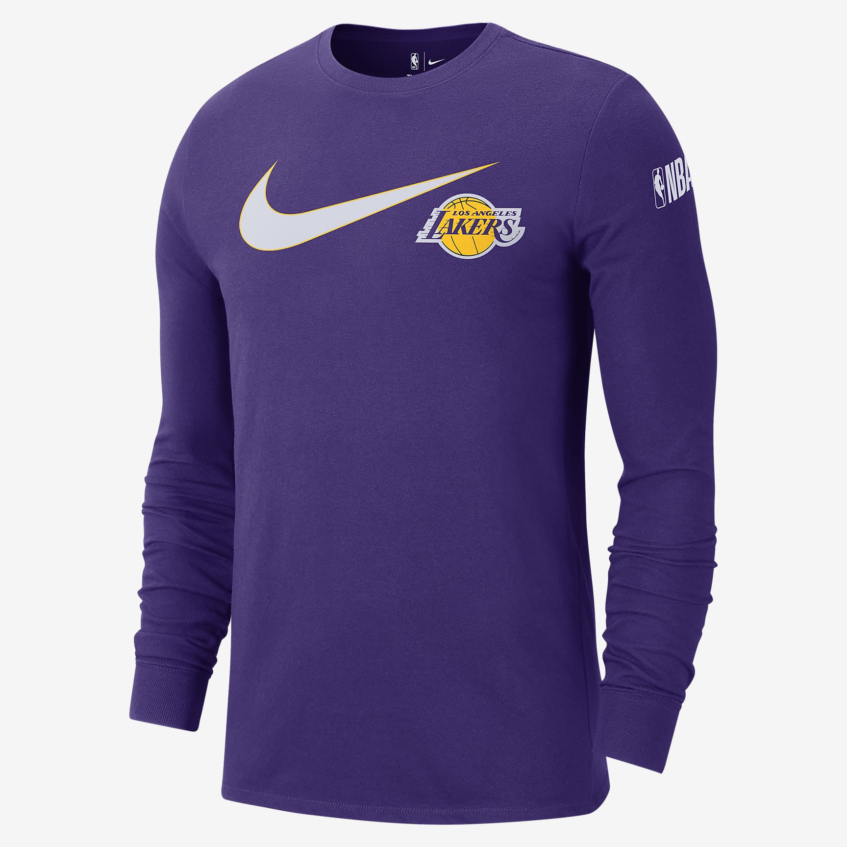 Los Angeles Lakers Swoosh Essential Men's Nike NBA Long-Sleeve T-Shirt