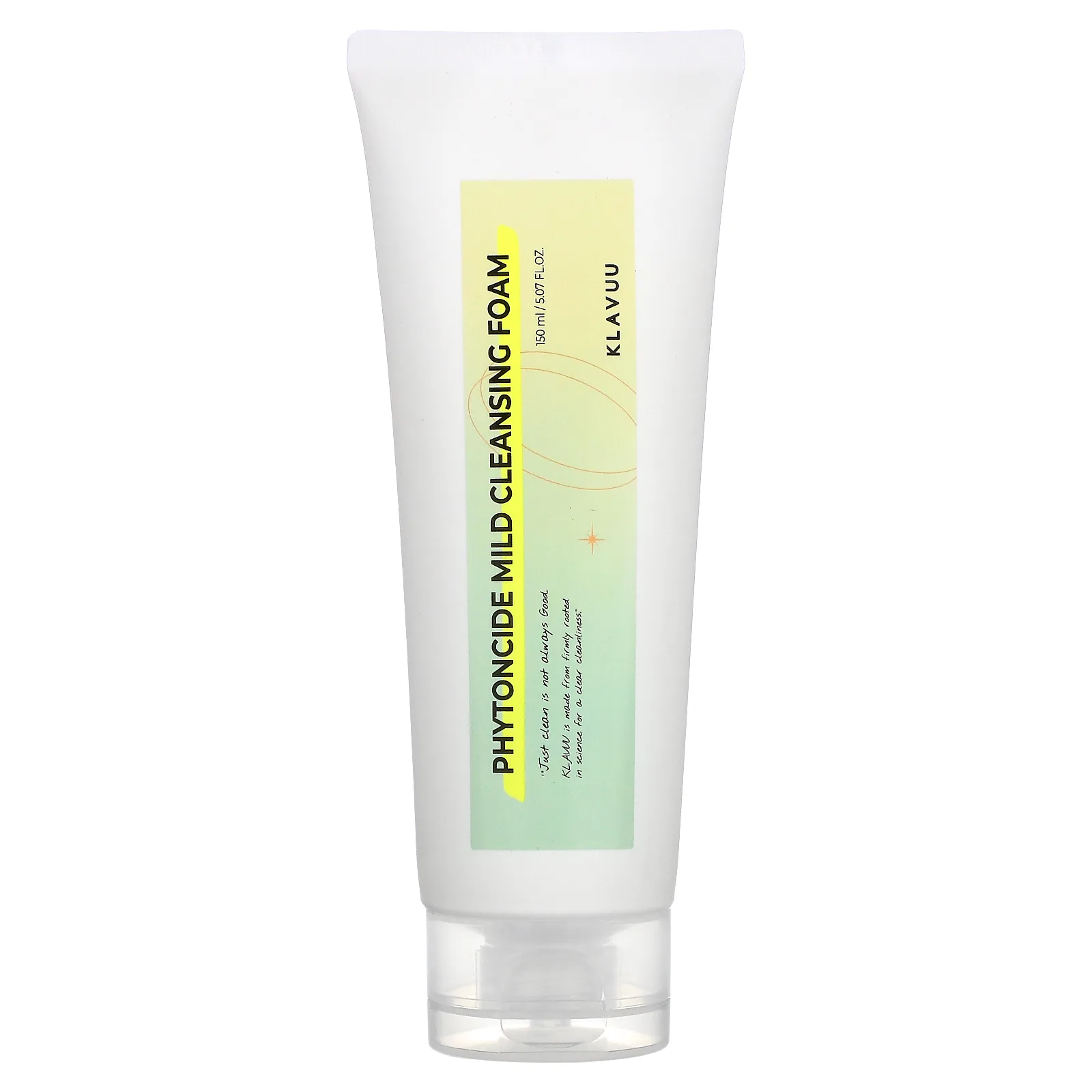 KLAVUU, мягкая очищающая пенка с фитонцидами, 150 мл (5,07 жидк. унции)