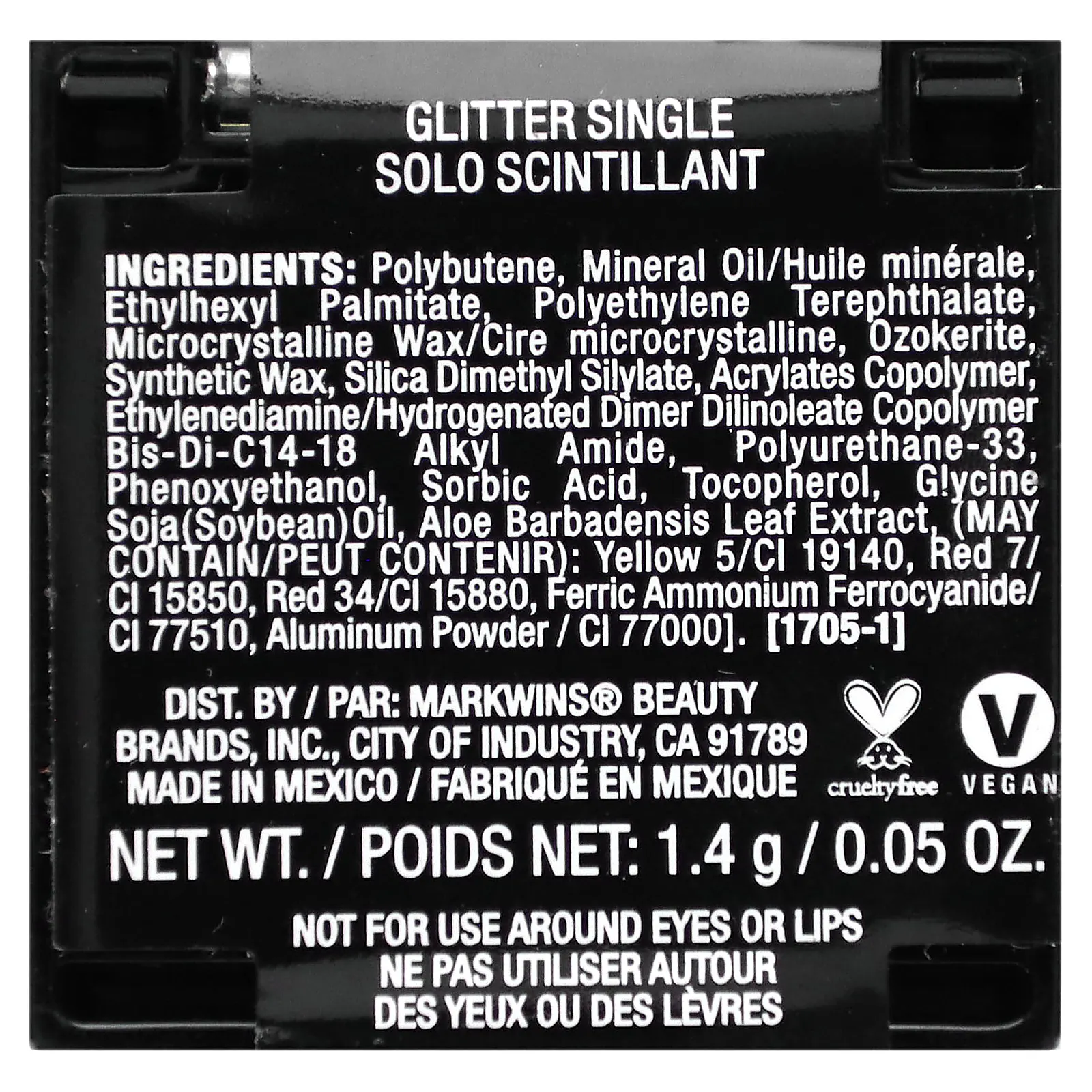 wet n wild, блестки, одиночный, с шипами, 1,4 г (0,05 унции)